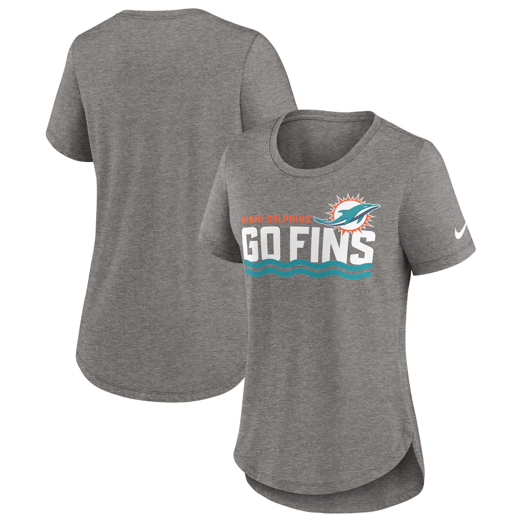 Nike Fashion (NFL Miami Dolphins) Women's High-Hip T-Shirt