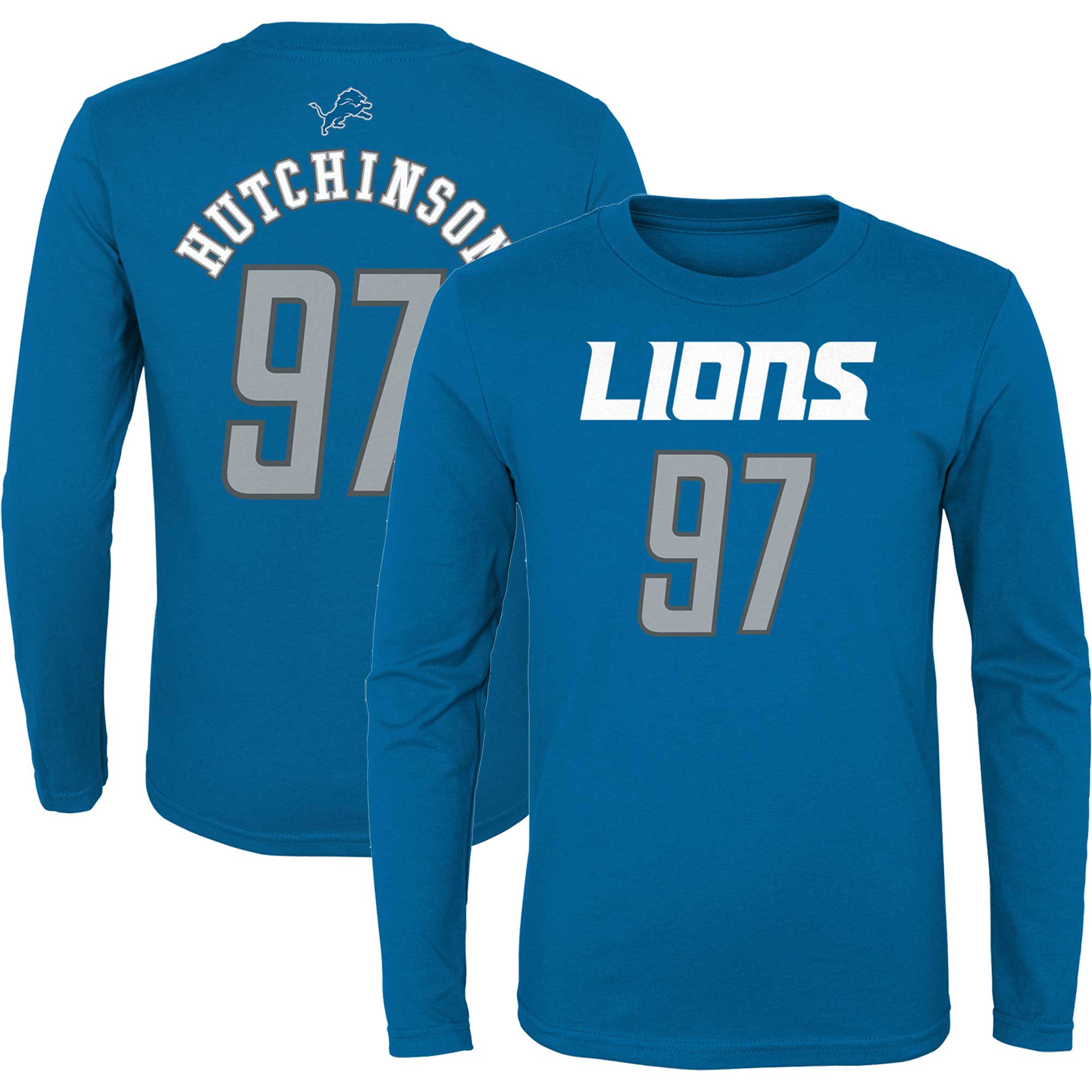 Outerstuff Lions Mainliner Long Sleeve T-Shirt - Boys' Grade School