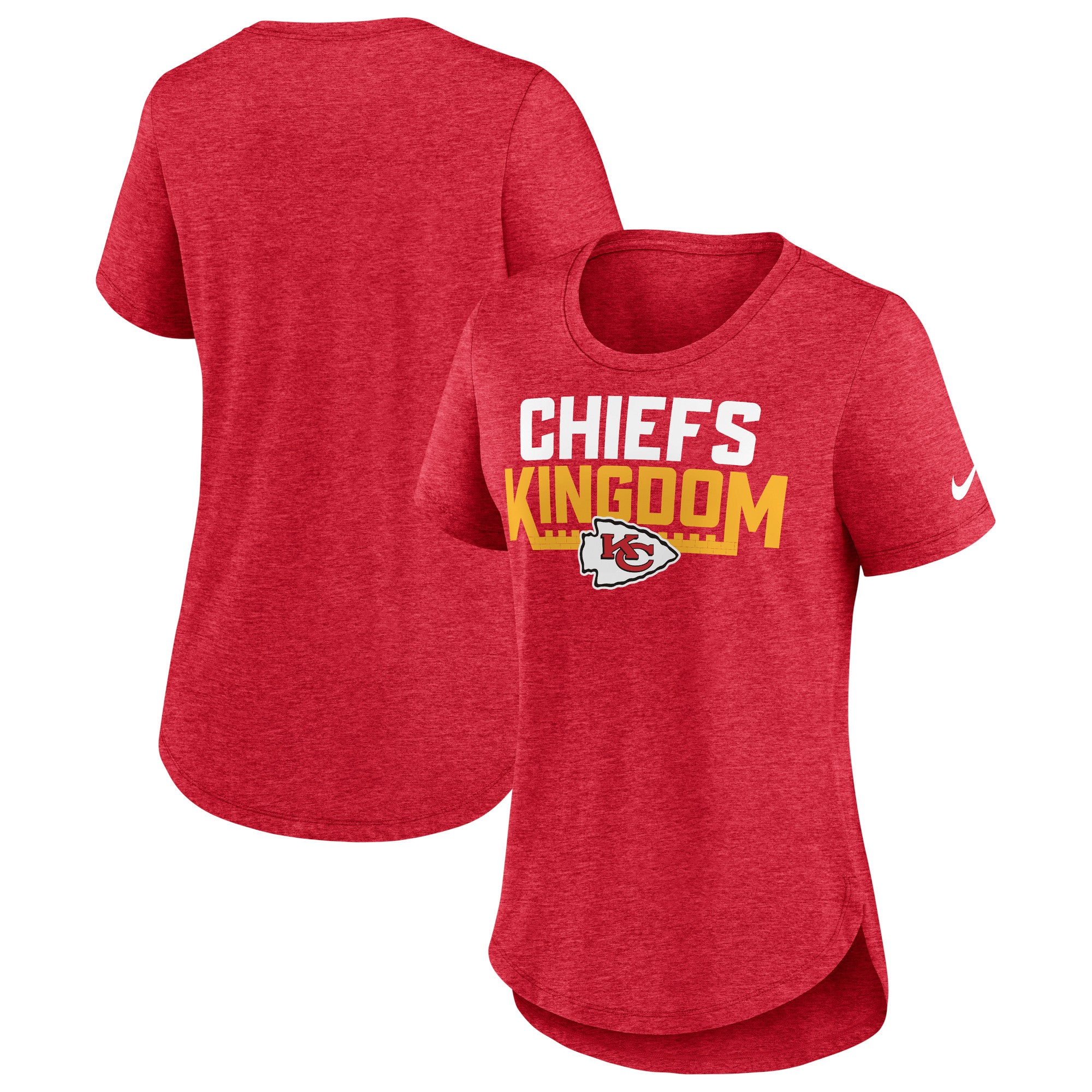 Nike Women's Fashion (NFL Kansas City Chiefs) High-Hip T-Shirt in Red, Size: Xs | NKZZ080K7G-06V