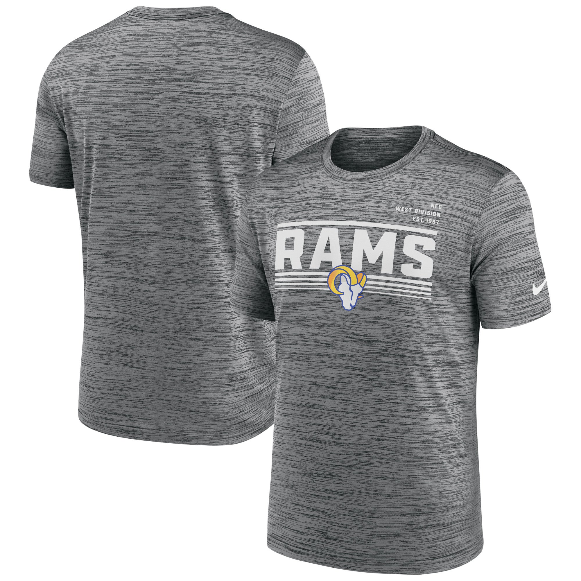 Los Angeles Rams Nike Velocity Performance T-Shirt - Gray