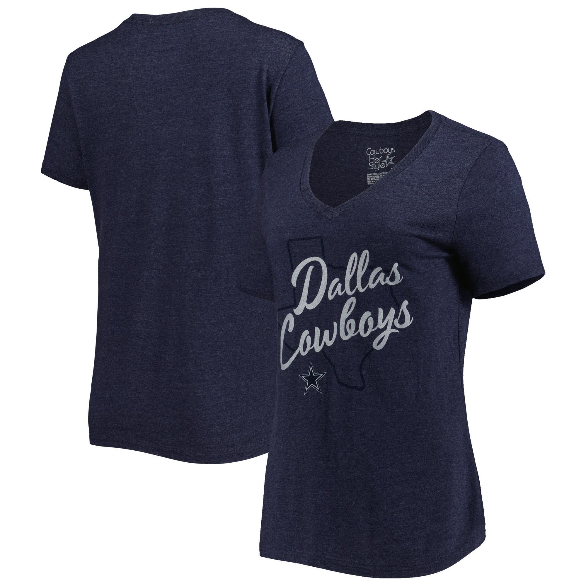 Dallas Cowboys Merchandise Antonia V-Neck T-Shirt - Women's