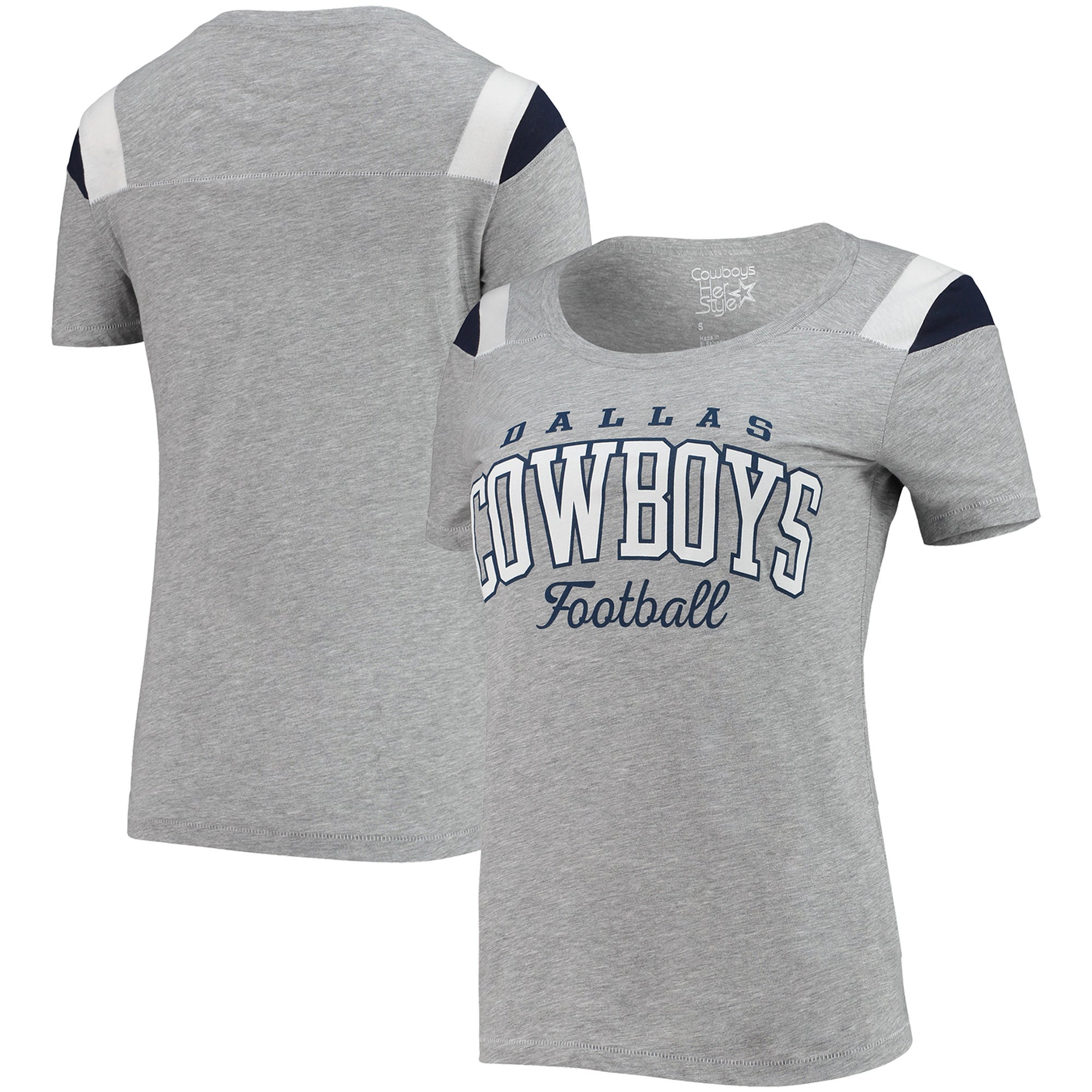 Dallas Cowboys Merchandise Peggy Scoop-Neck T-Shirt - Women's