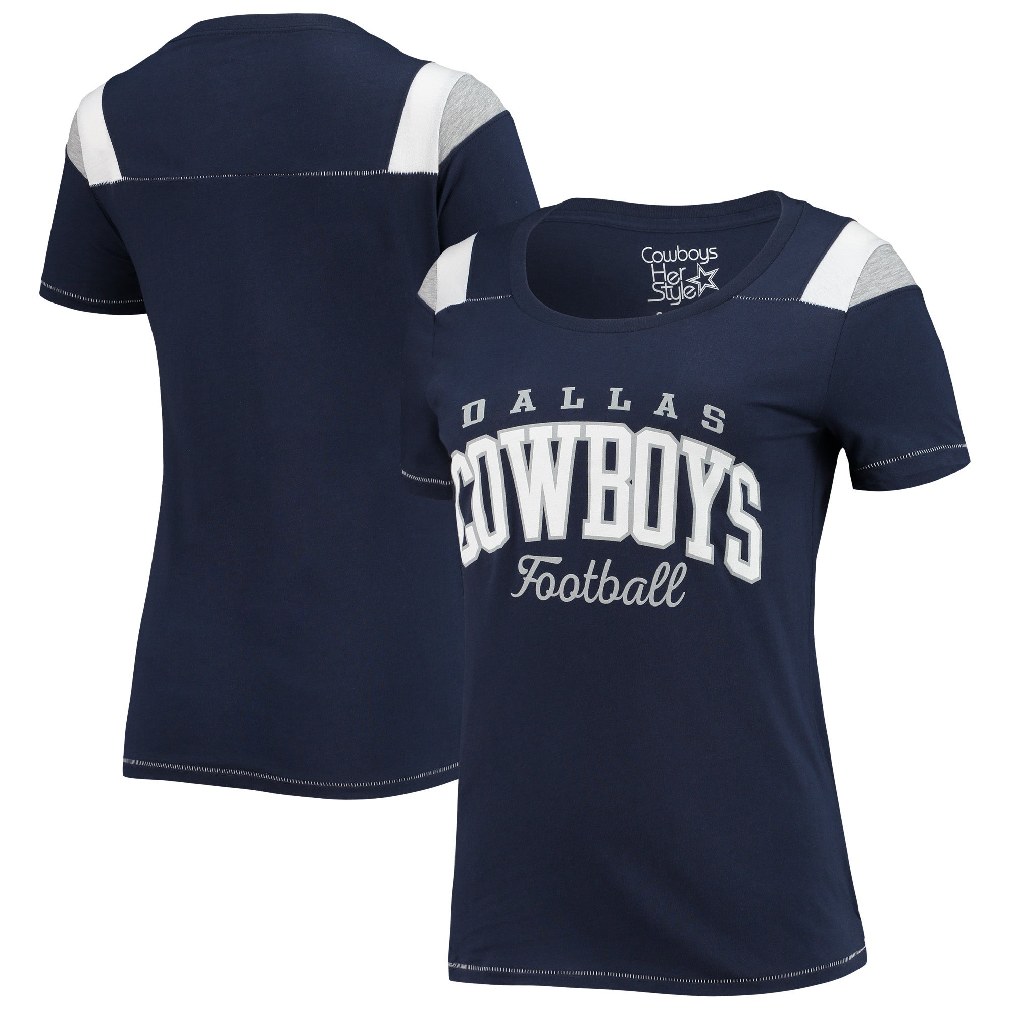 Dallas Cowboys Merchandise Antonia V-Neck T-Shirt - Women's