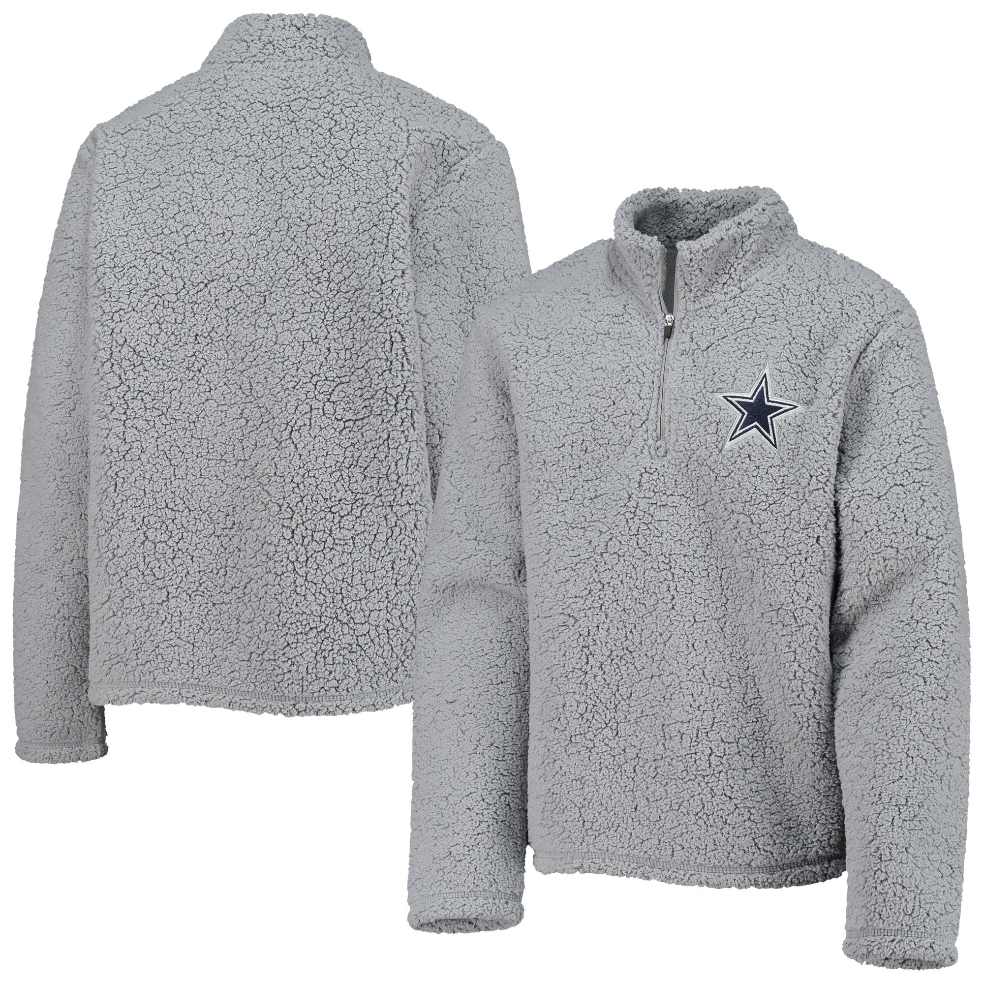 Dallas Cowboys Merchandise Corinne Sherpa 3/Zip Sweatshirt - Girls' Grade  School