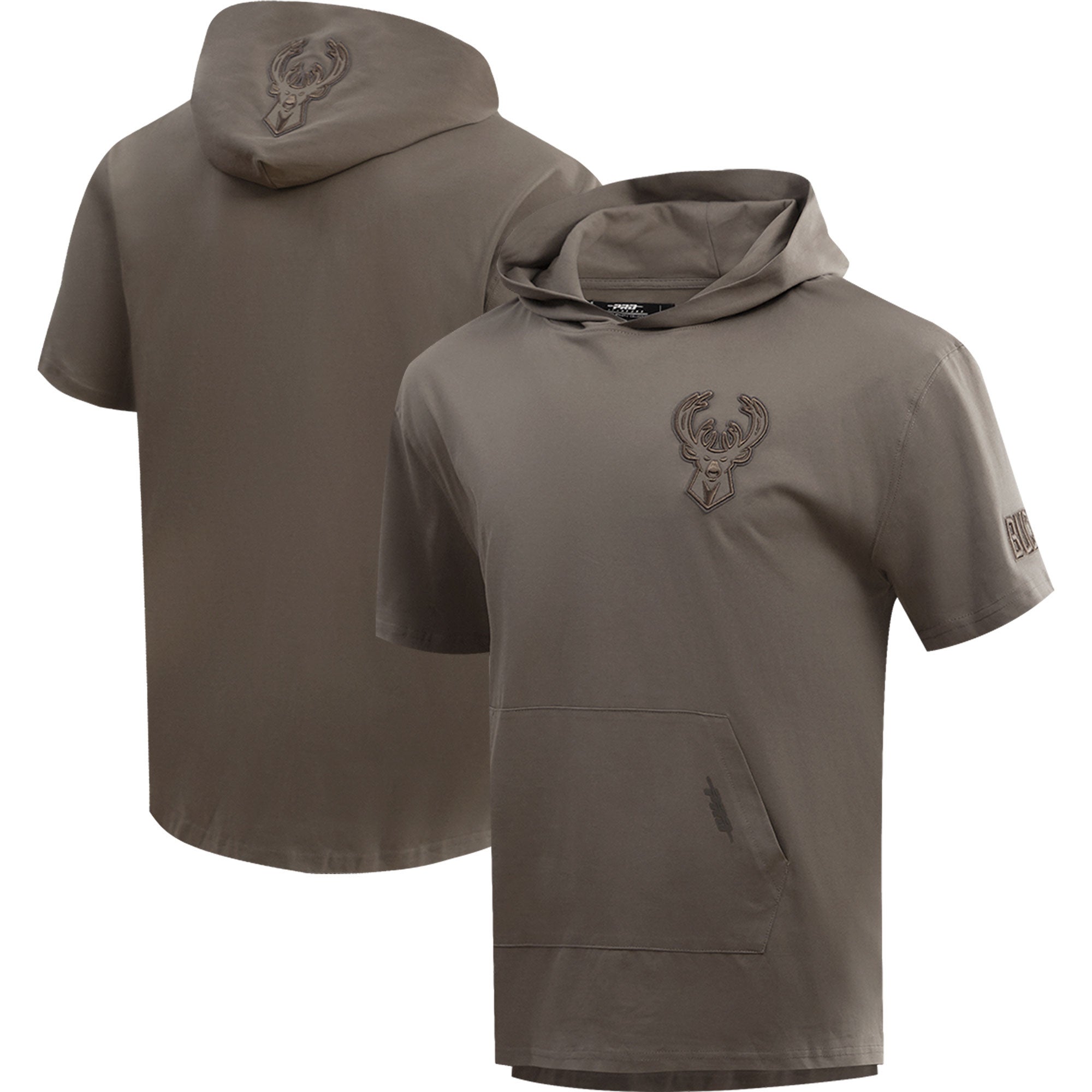 Pro Standard Lions Neutrals Short Sleeve Pullover Hoodie - Men's