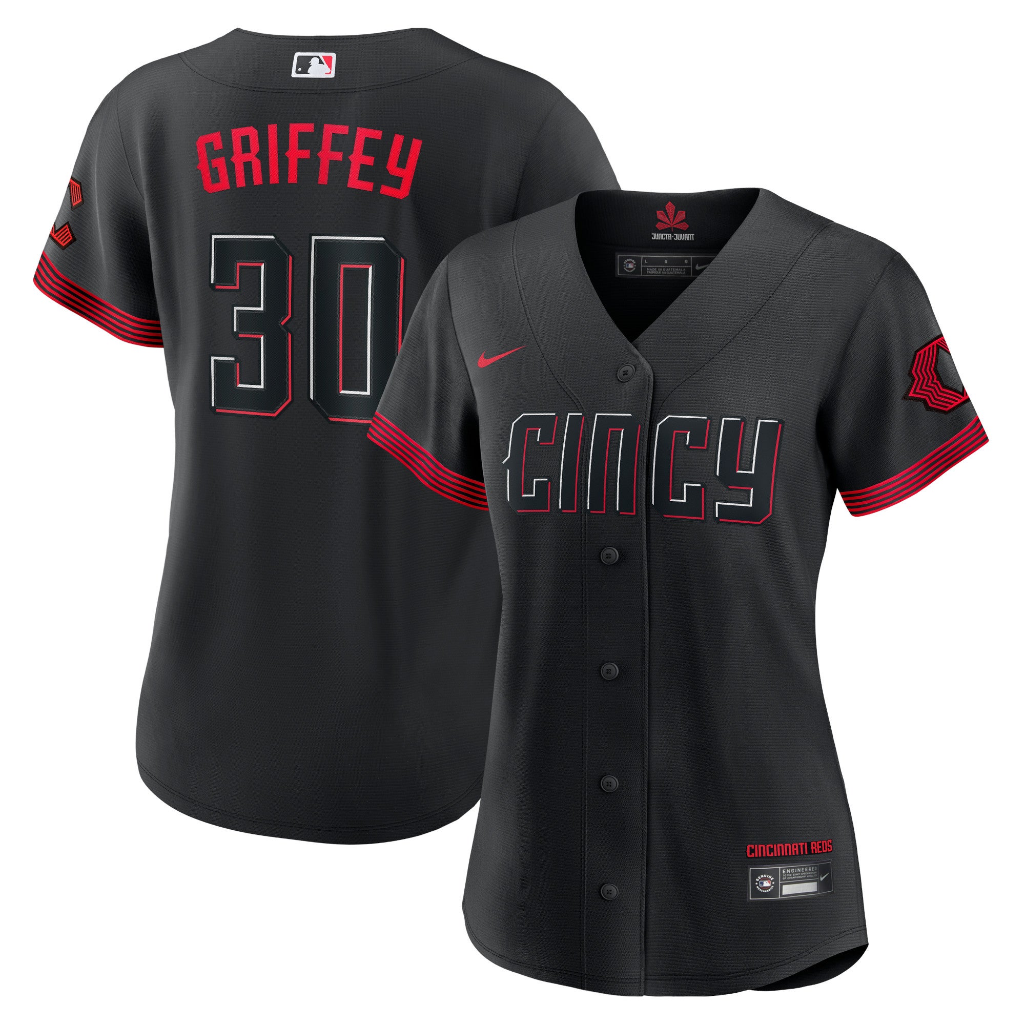 Nike Women's Nike Ken Griffey Jr. Black Cincinnati Reds 2023 City Connect  Replica Player Jersey