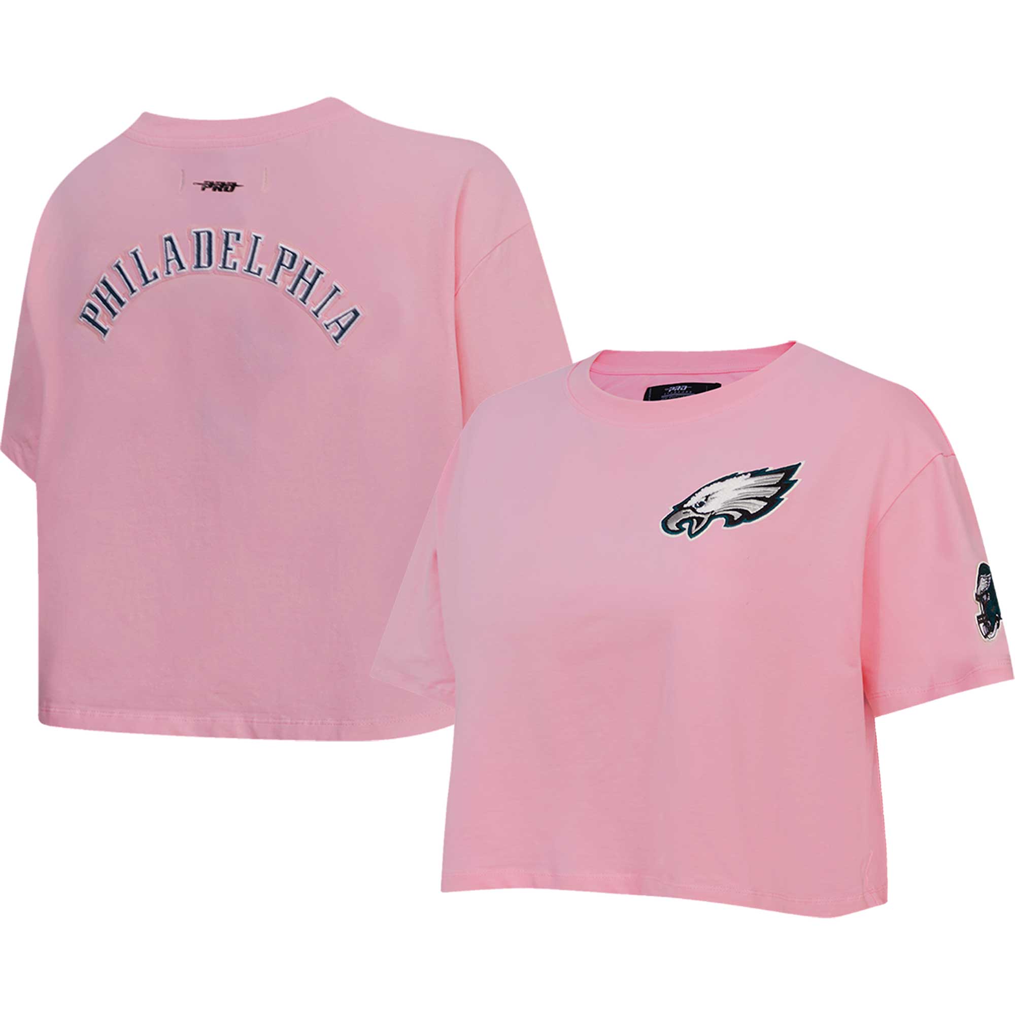 Pro Standard Eagles Cropped Boxy T-Shirt - Women's