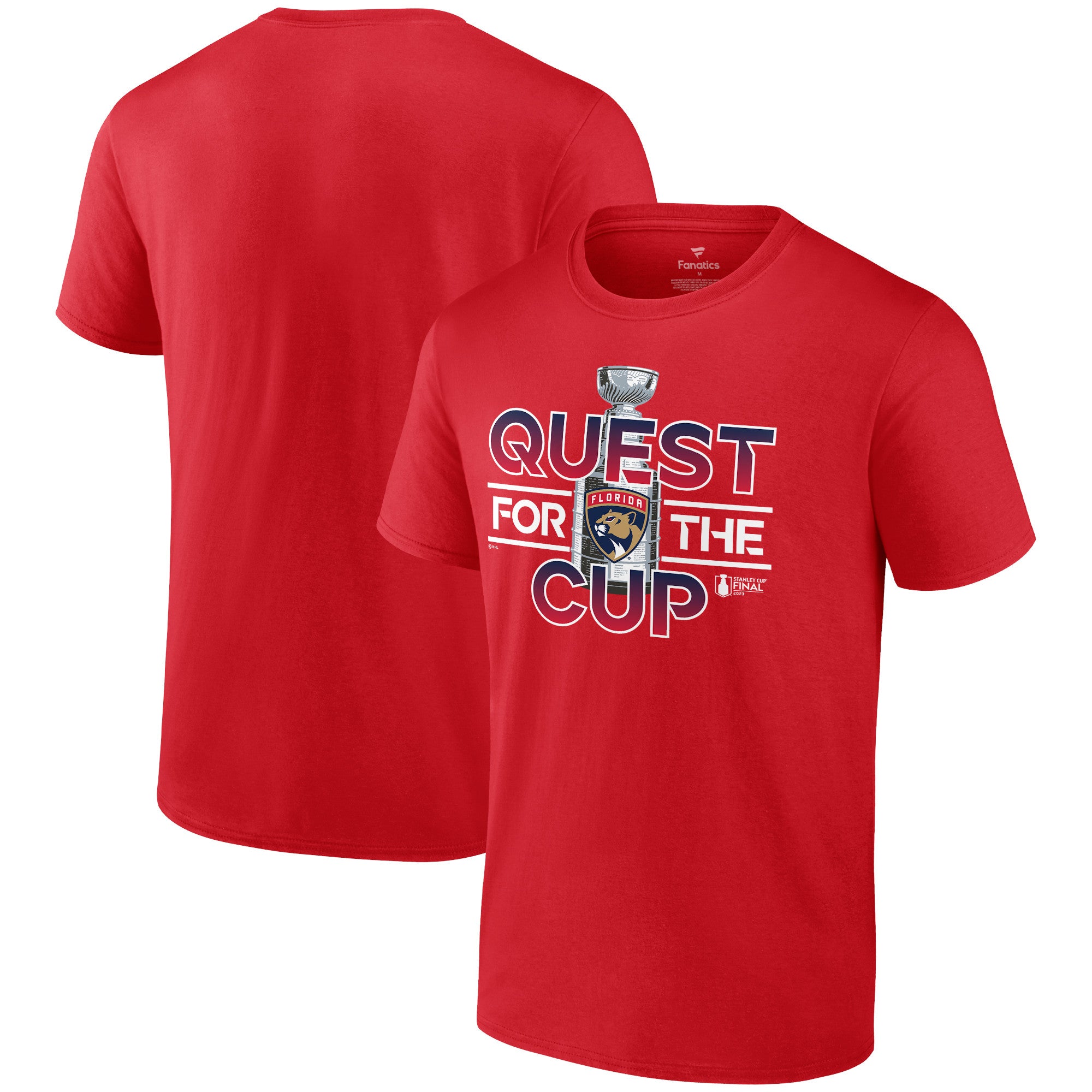 Fanatics Panthers 2023 Stanley Cup Final Quest T-Shirt - Men's