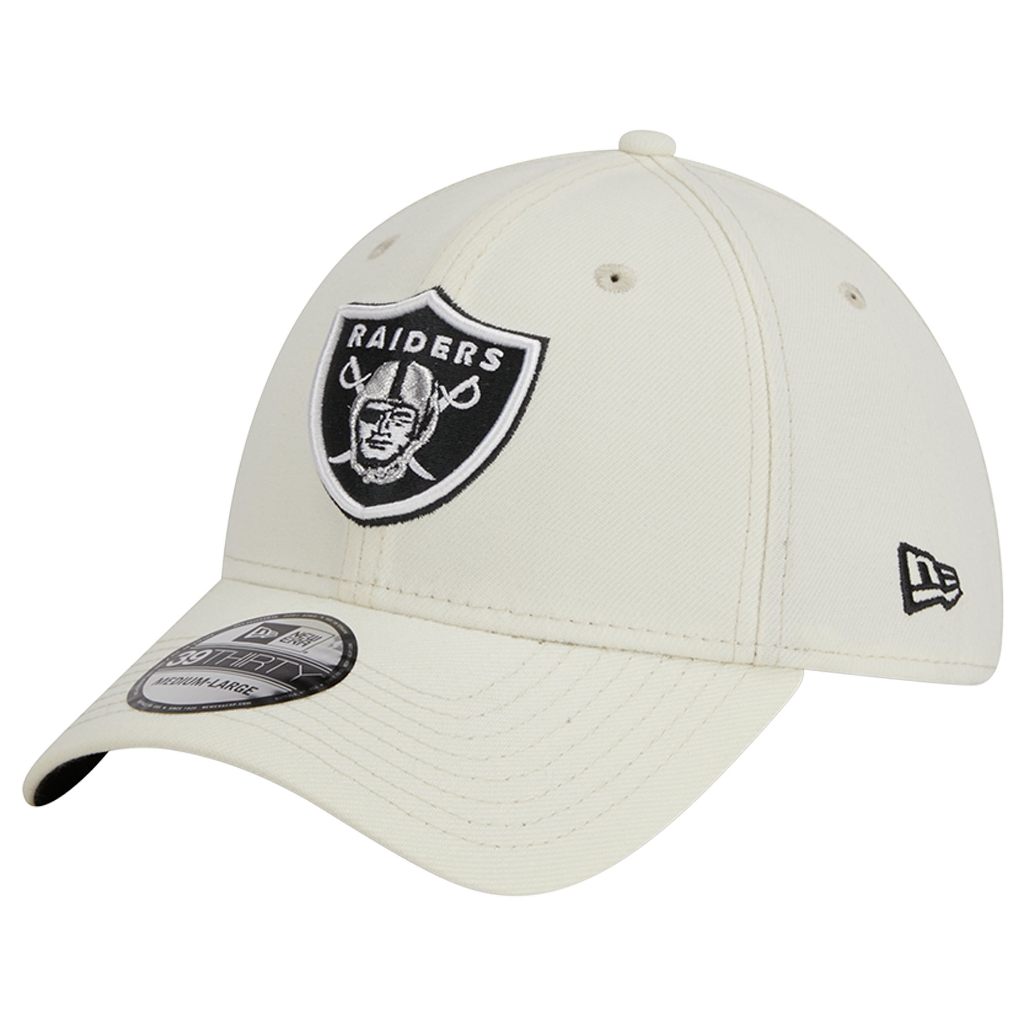 Las Vegas Raiders New Era Team Banded 39THIRTY Flex Hat - Black/Gray