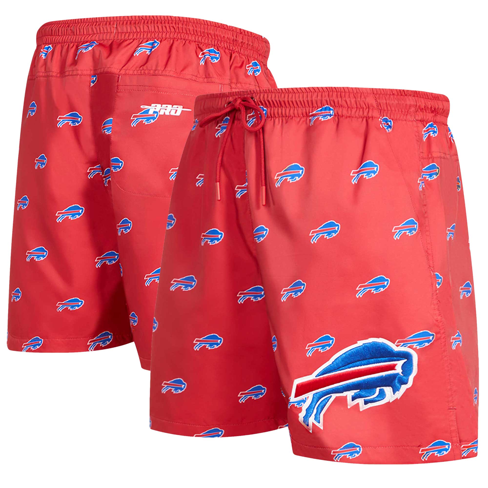 Men's Pro Standard Red Buffalo Bills Allover Marble Print Shorts