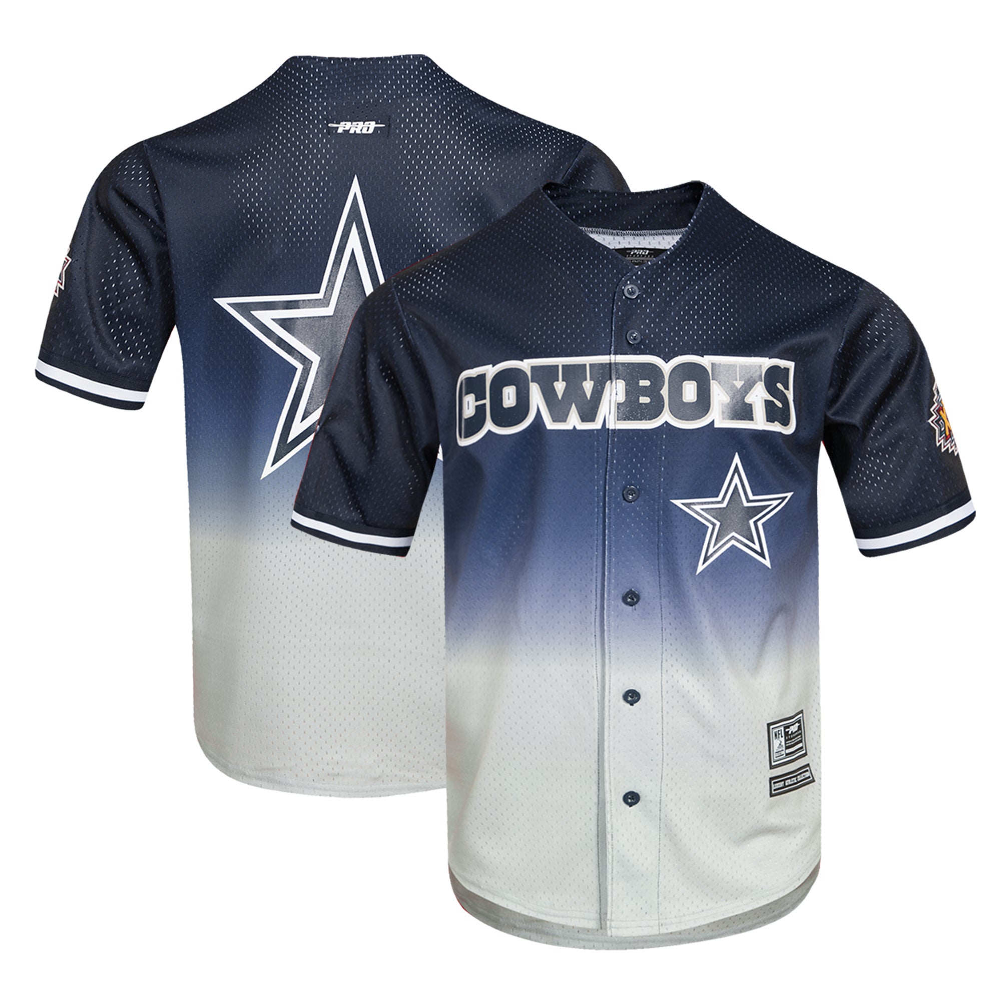 Pro Standard Cowboys Mesh Button-Up Shirt - Men's