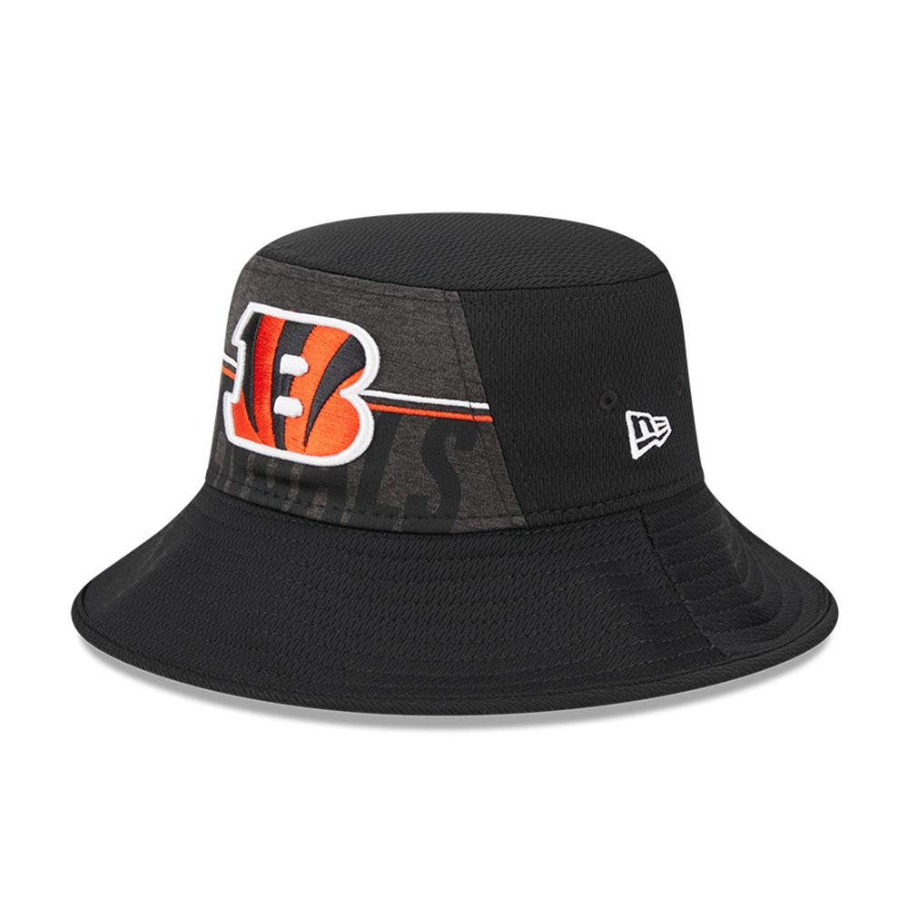 New Era Bengals 2023 Training Camp Stretch Bucket Hat Men's Green
