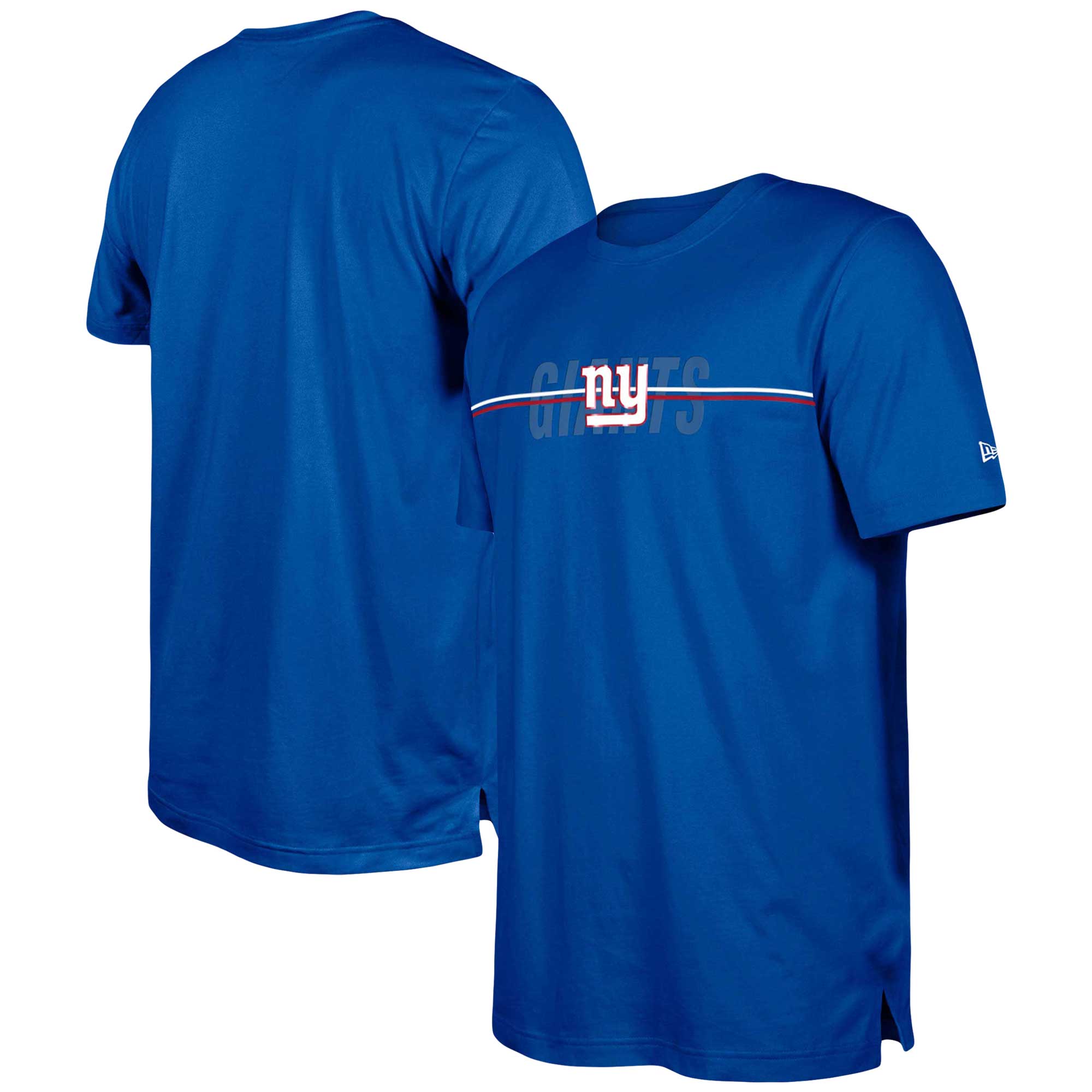 New York Giants New Era 2022 Sideline Ink Dye T-Shirt - Blue