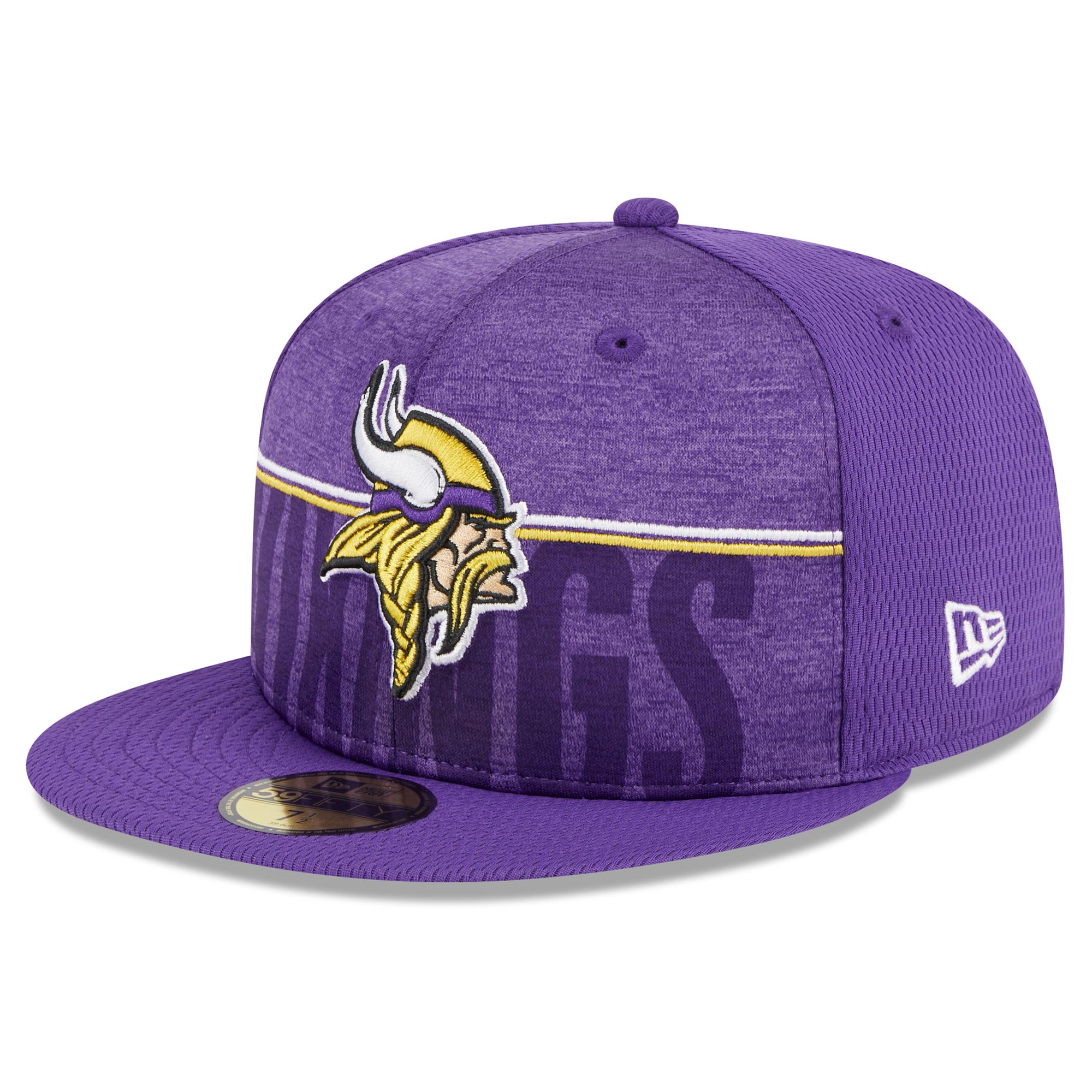 New Era Men's Minnesota Vikings Training Camp White Panama Bucket Hat