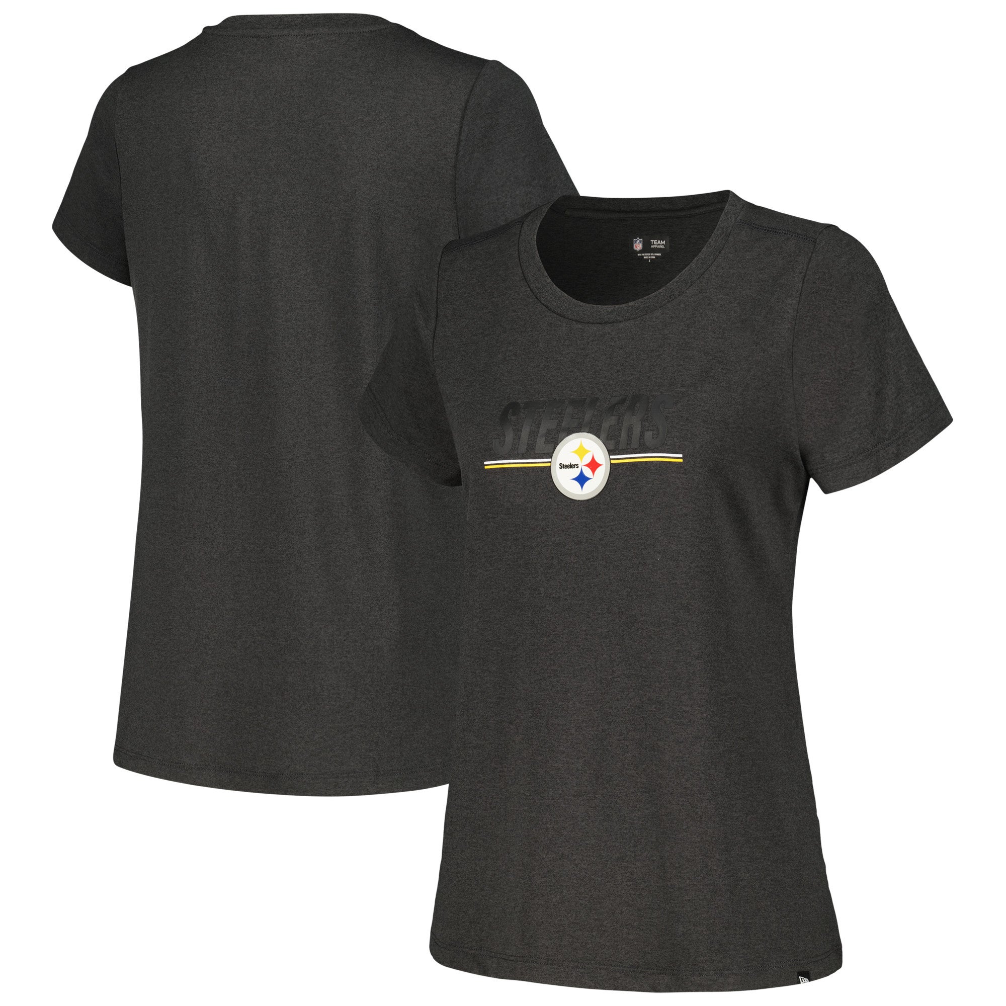 New Era Pittsburgh Steelers Womens Grey Comfort Colors Crew