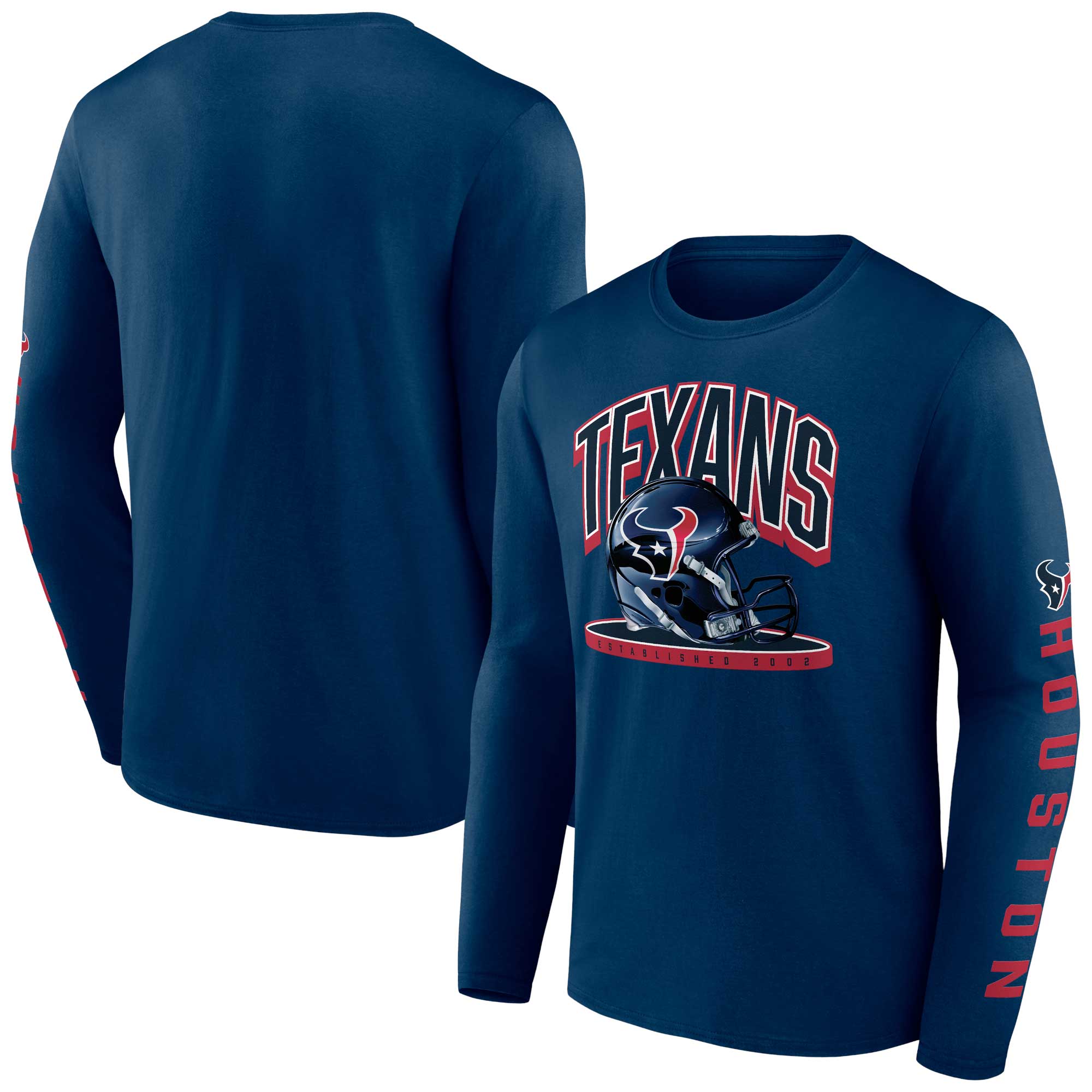 Officially Licensed NFL Women's Houston Texans Long Sleeve T-Shirt