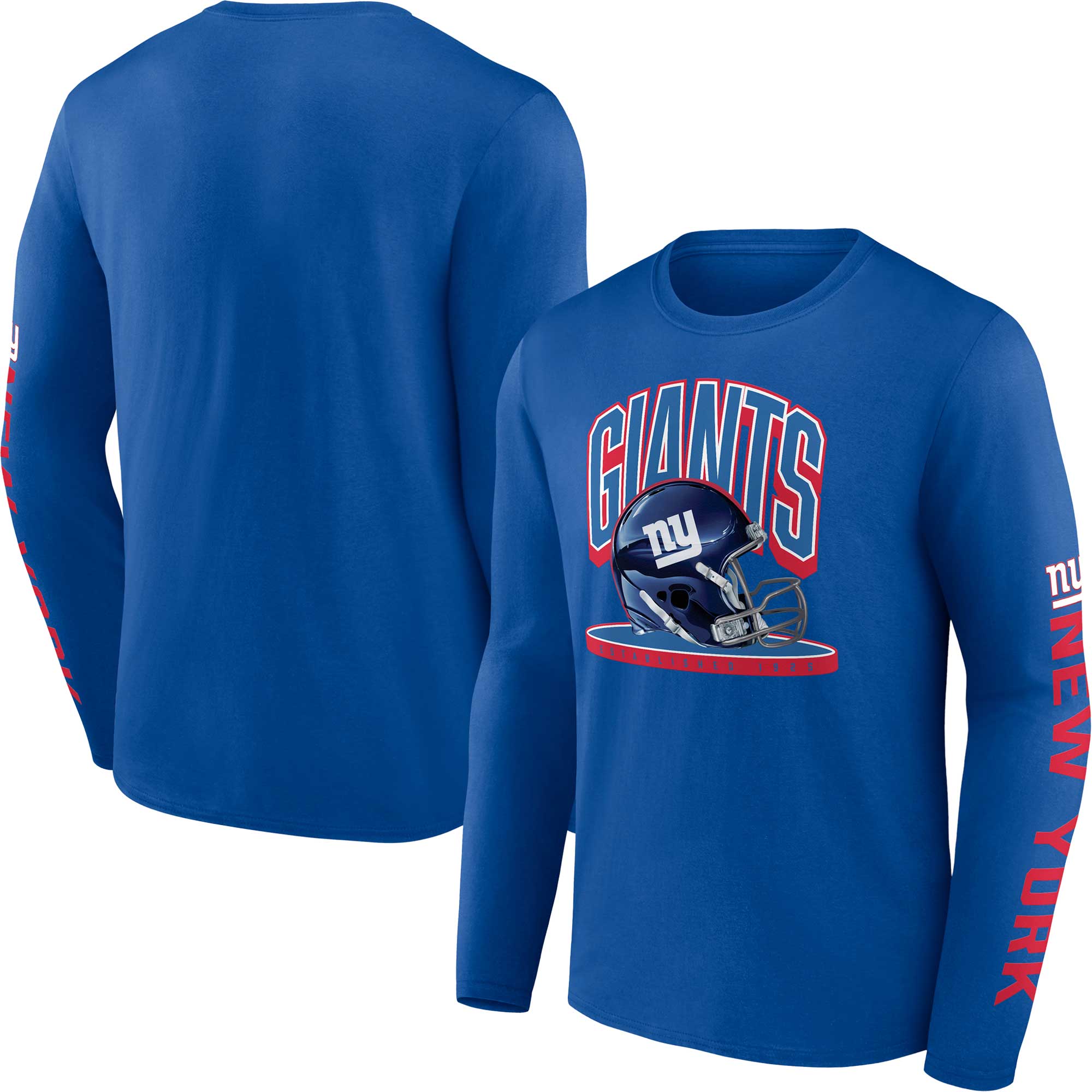 New York Giants NFL x Darius Rucker Collection by Fanatics Henley Long  Sleeve T-Shirt - Heather Gray