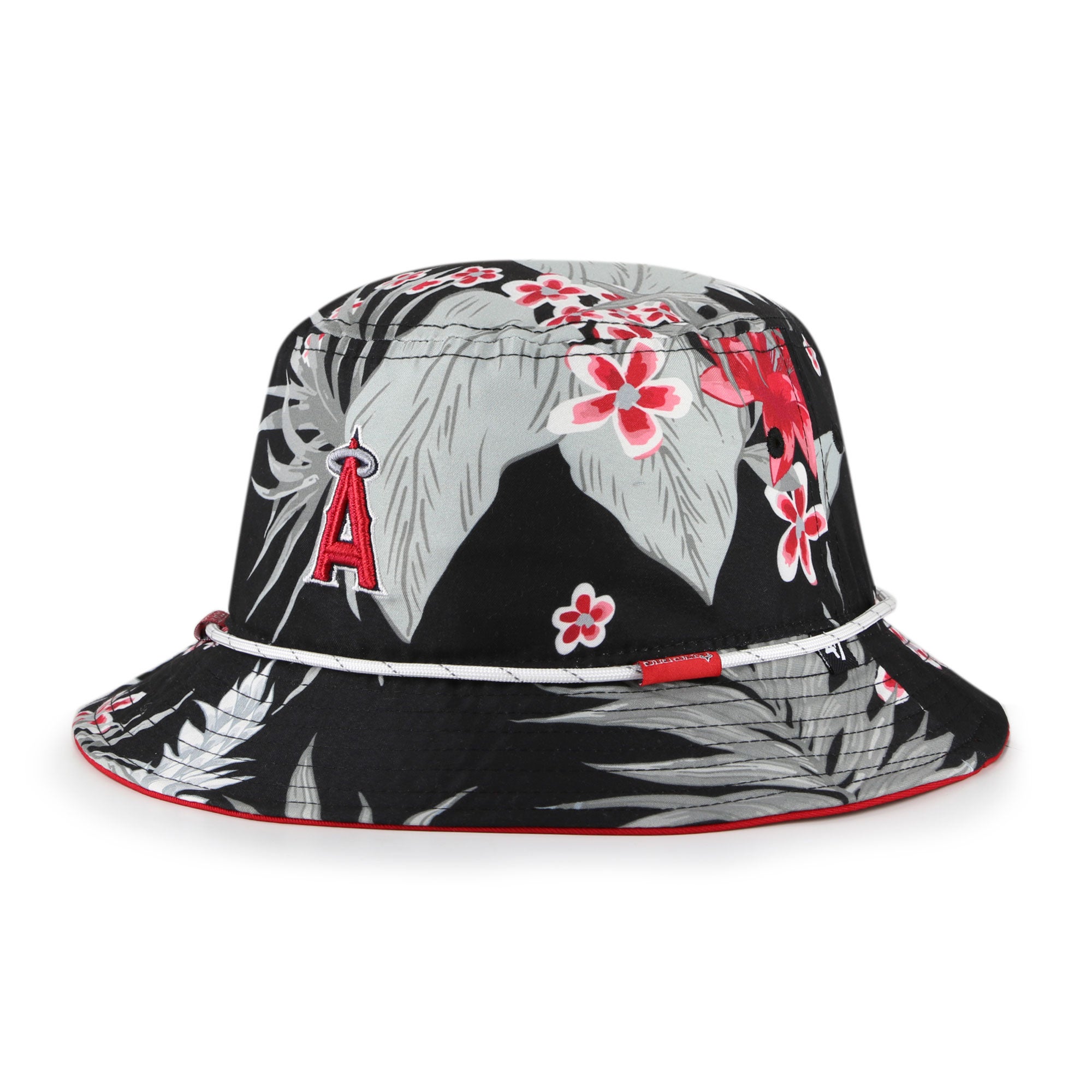 Men's Atlanta Braves '47 Black Dark Tropic Bucket Hat