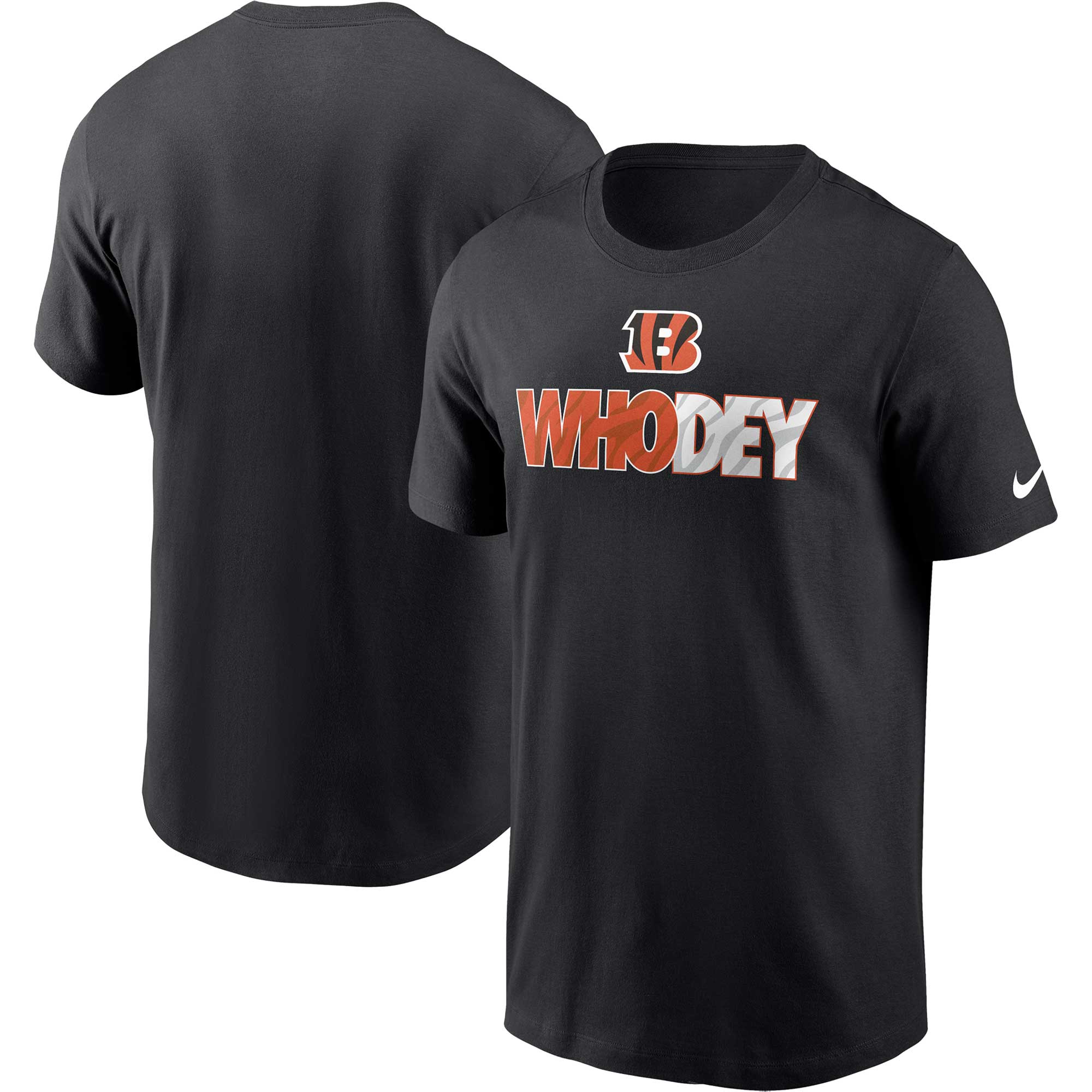 Men's Nike Black Cincinnati Bengals Essential Blitz Lockup T-Shirt Size: Large