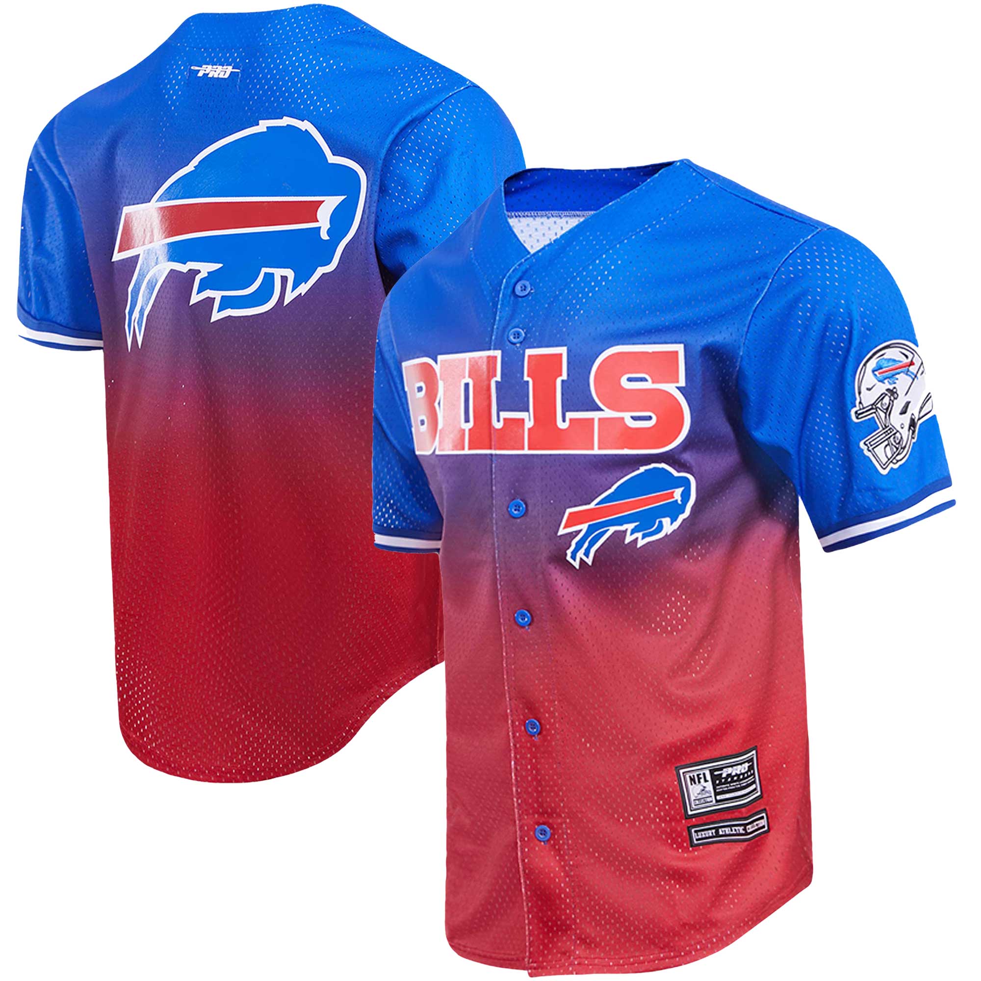 Buffalo Bills Pro Standard Mesh Button-Up Shirt - White