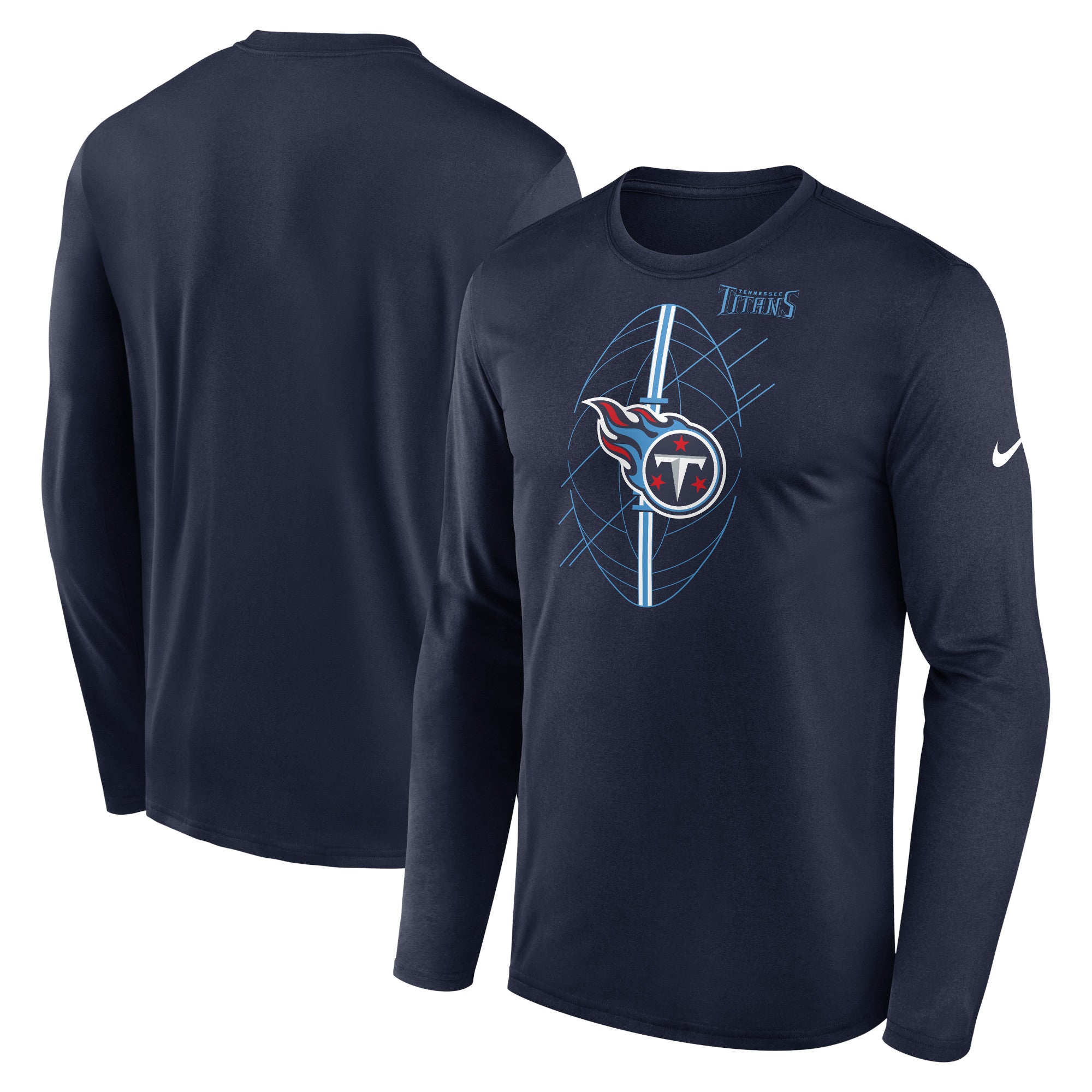 Nike Men's Tennessee Titans Legend Logo Grey T-Shirt