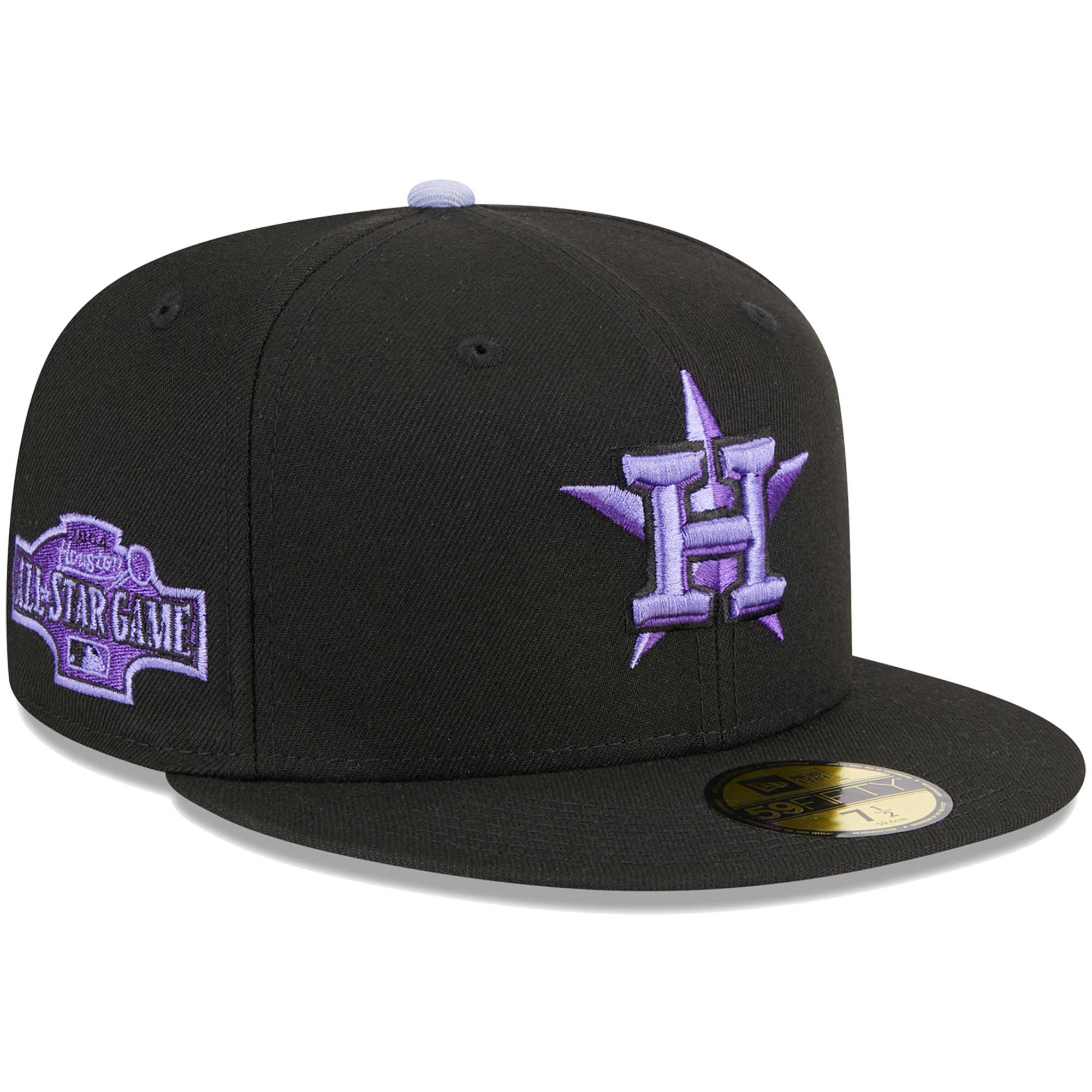Men's New Era Red Houston Astros Purple Undervisor 59FIFTY Fitted Hat