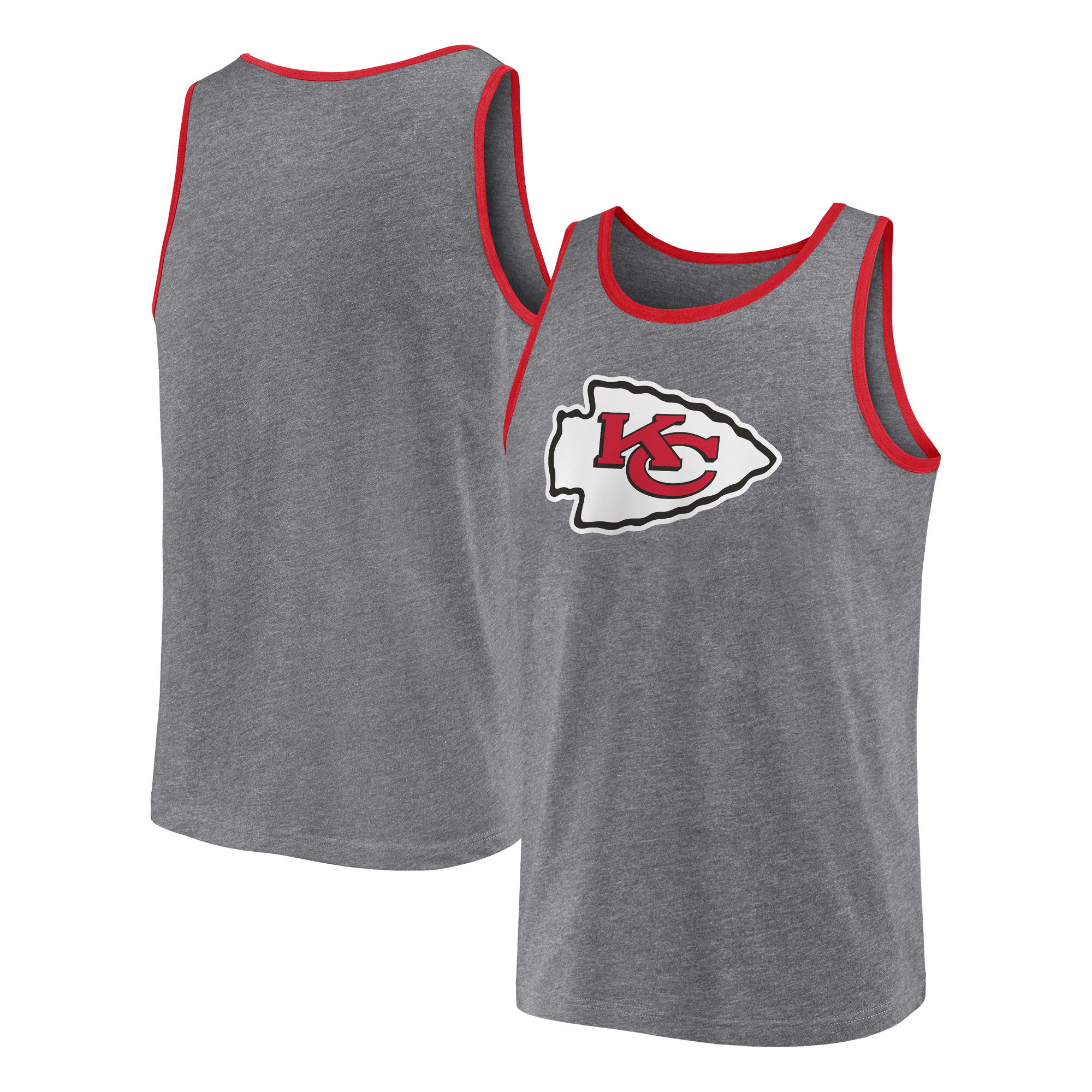 Kansas City Chiefs Men's Sleeveless T-Shirt Black Cotton Tank Top Men's Gym  Vest