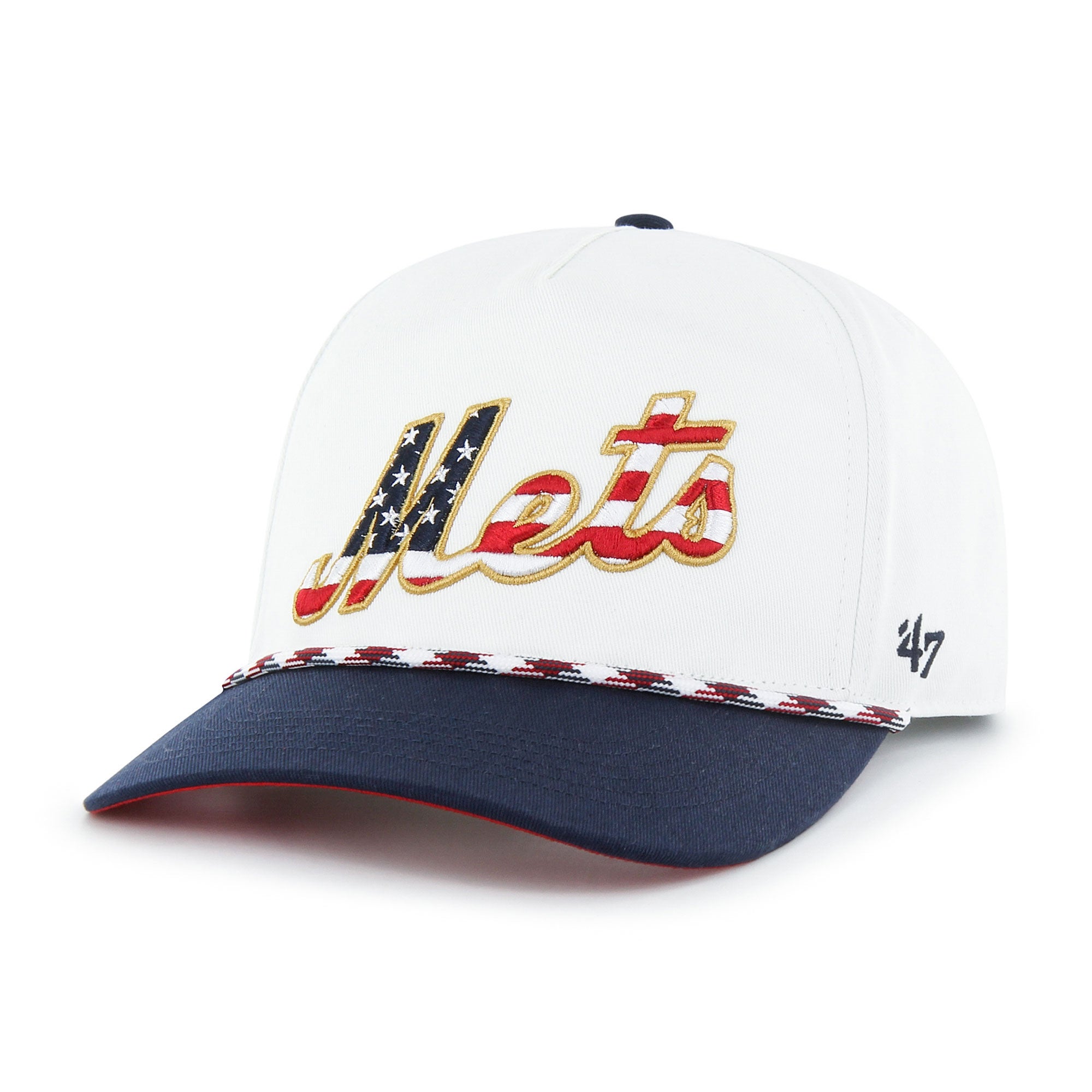 47 Brand Mets Flag Script Hitch Snapback Hat Foot Locker