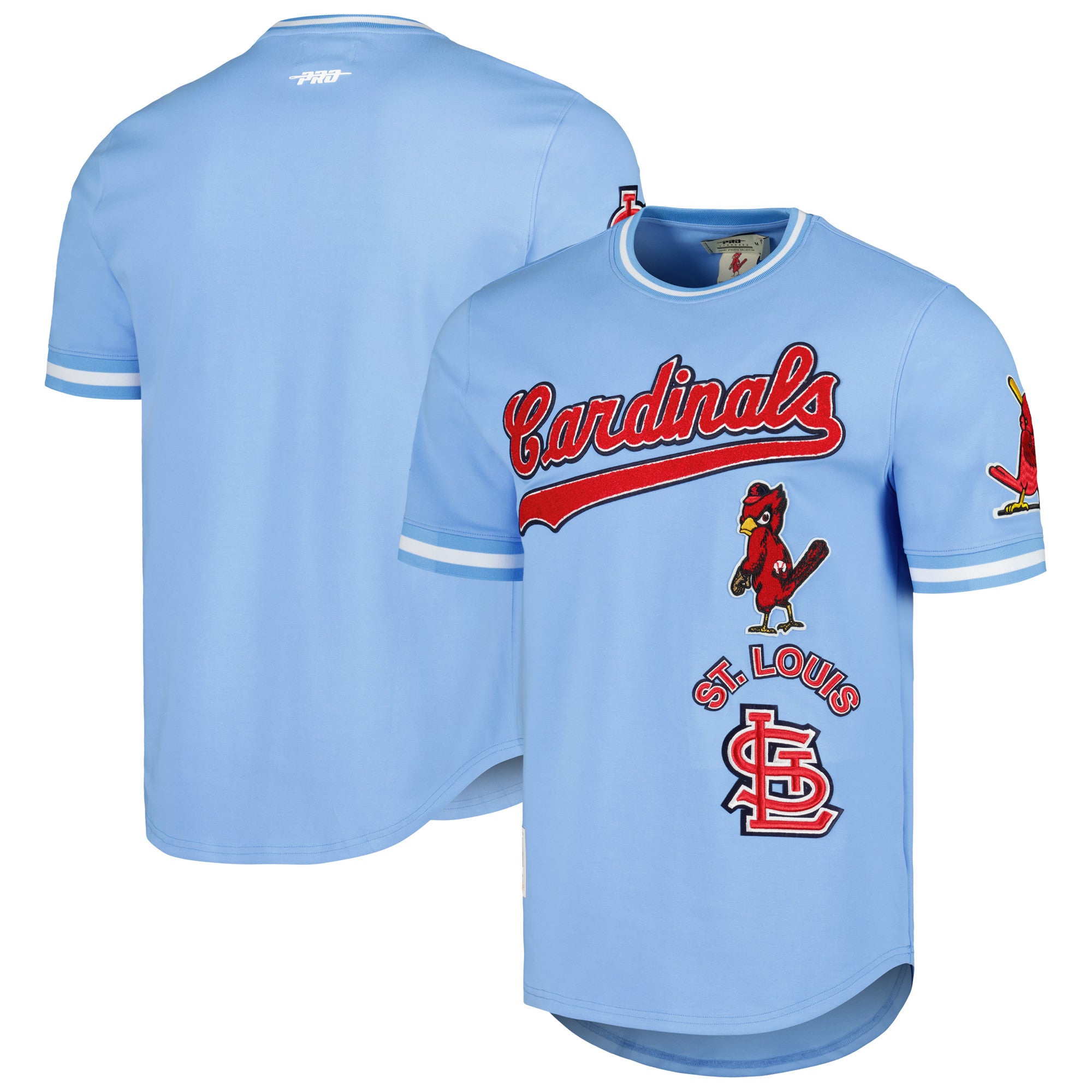 St Louis Cardinals Womens Light Blue Mineral Short Sleeve T-Shirt