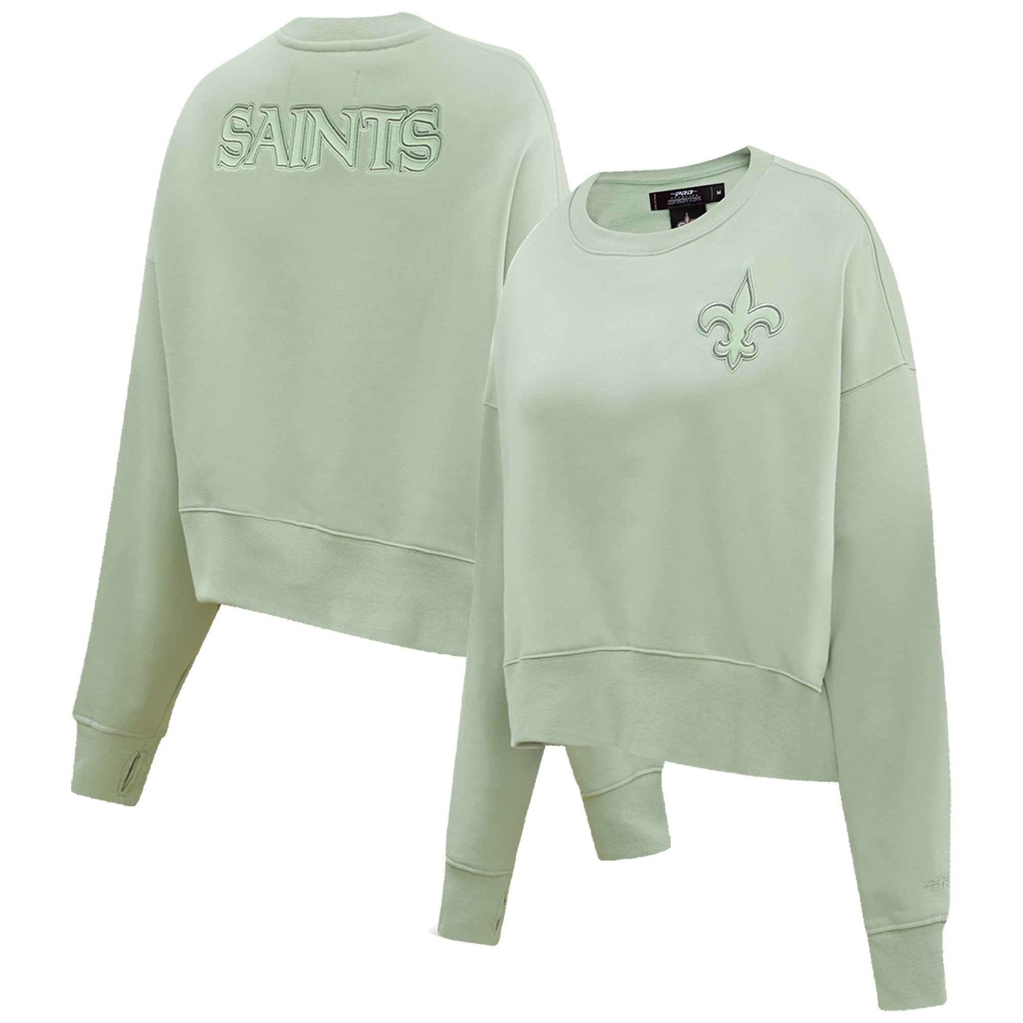 New Orleans Saints Pro Standard Women's Neutral Pullover Sweatshirt - Green