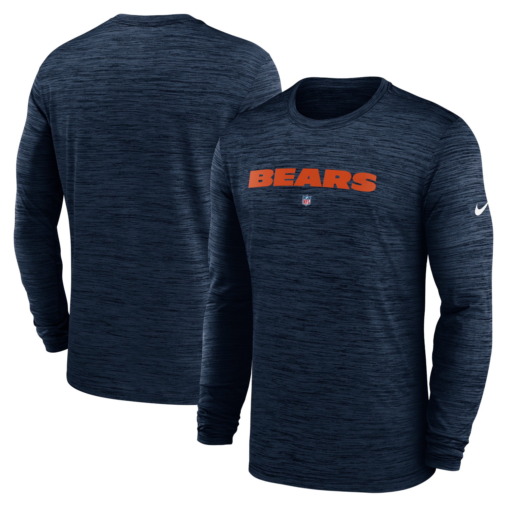 Nike Bears Sideline Team Velocity Long Sleeve T-Shirt - Men's