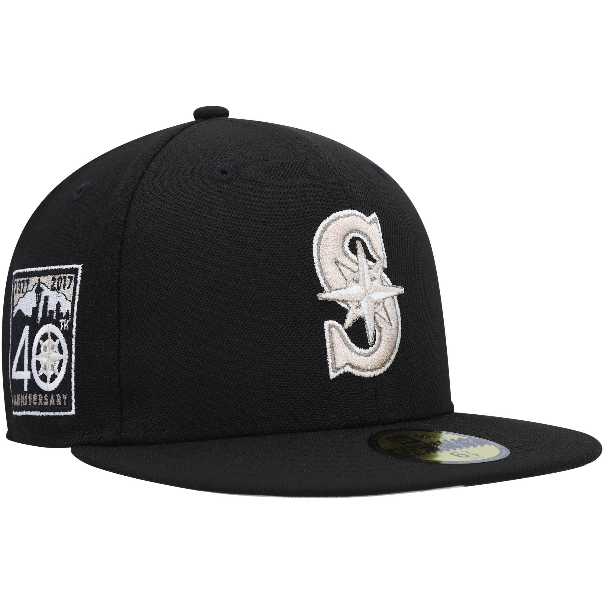 Seattle Mariners New Era 50th All-Star Game Chrome Alternate Undervisor  59FIFTY Fitted Hat - Cream