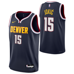 Boys' Grade School - Nike Nikola Jokic Nuggets Icon Jersey - Navy