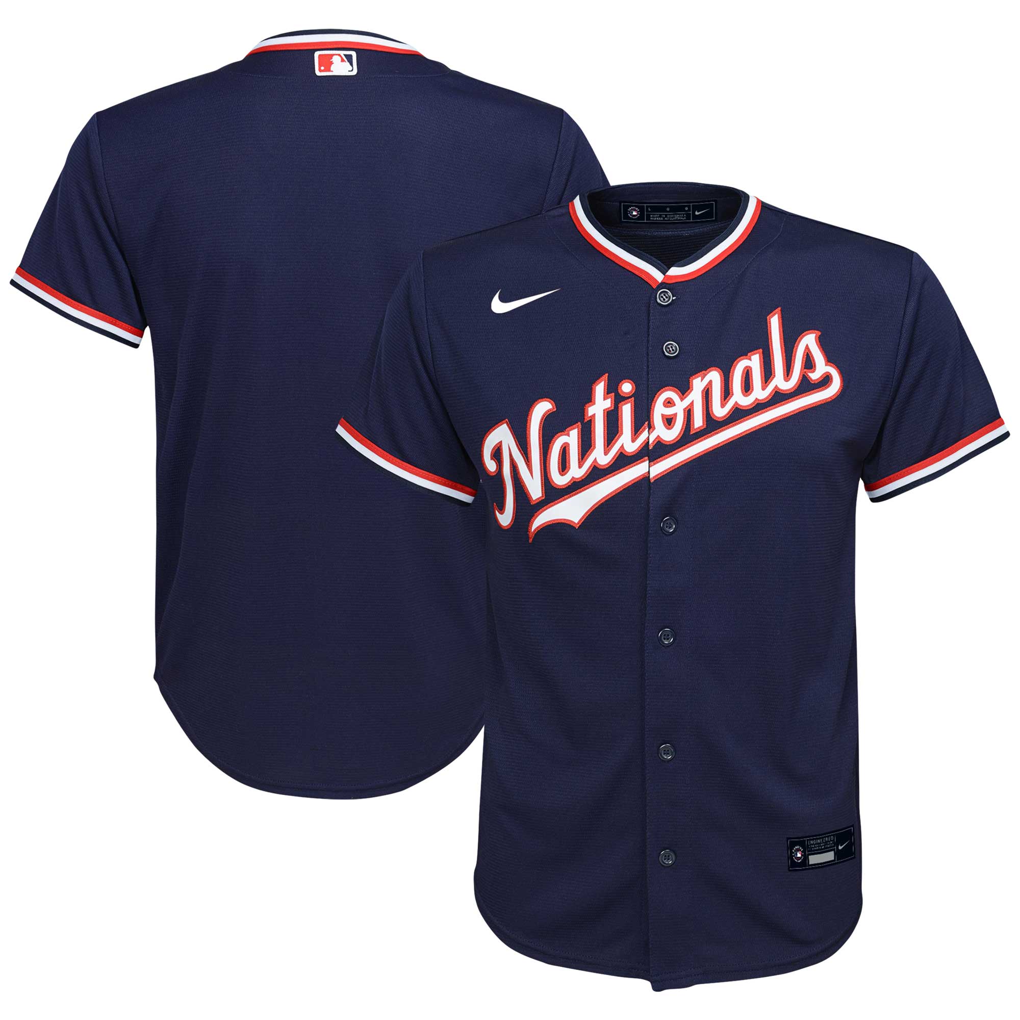 Washington Nationals Nike Youth Alternate Replica Team Jersey – Red –  Collette Boutique