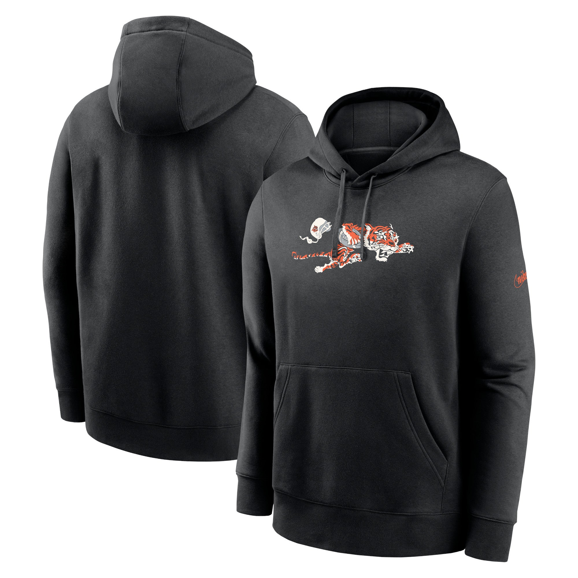 Men's Nike Black Cincinnati Bengals Rewind Club Pullover Hoodie