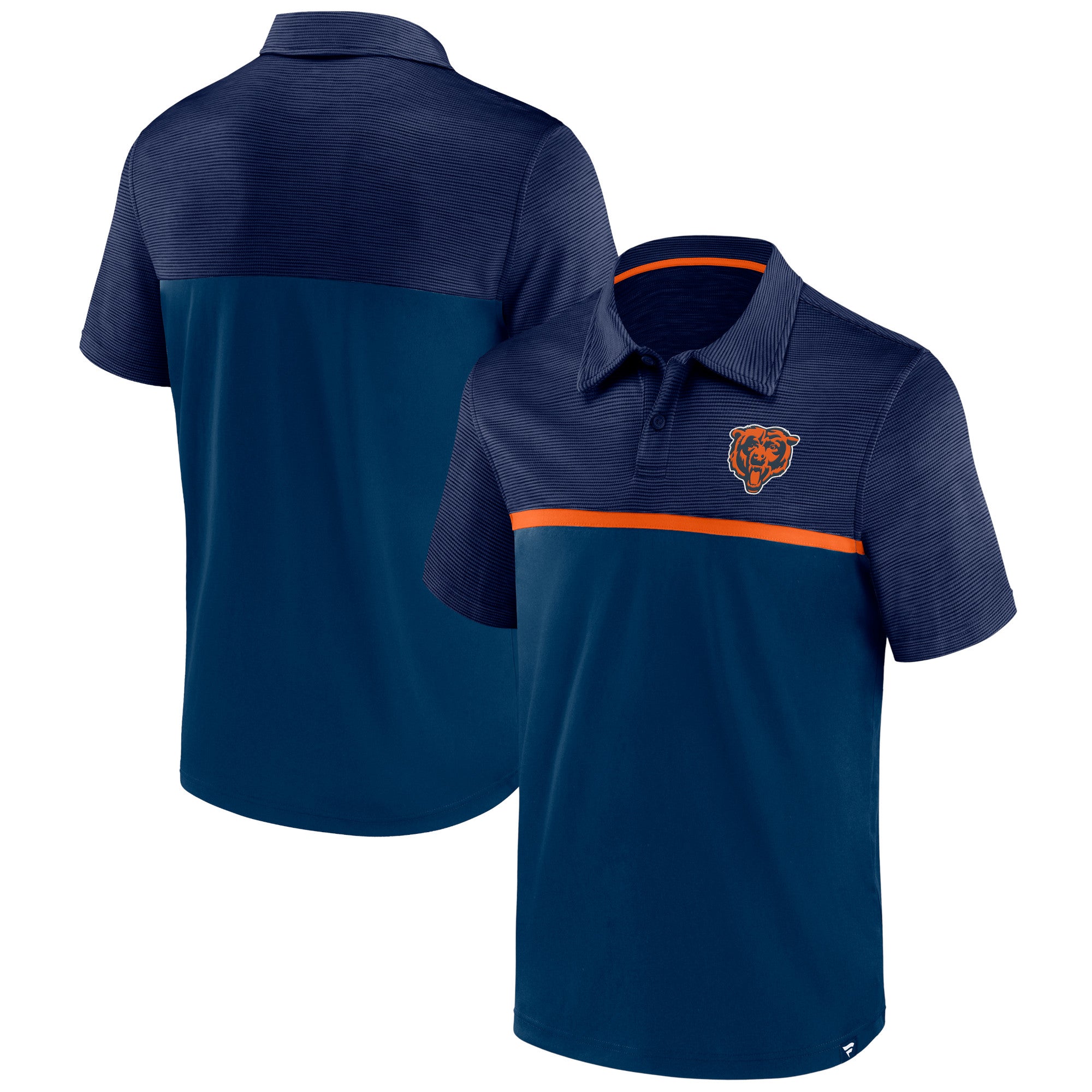 Men's Fanatics Branded Navy Chicago Bears Primary Polo Size: Medium