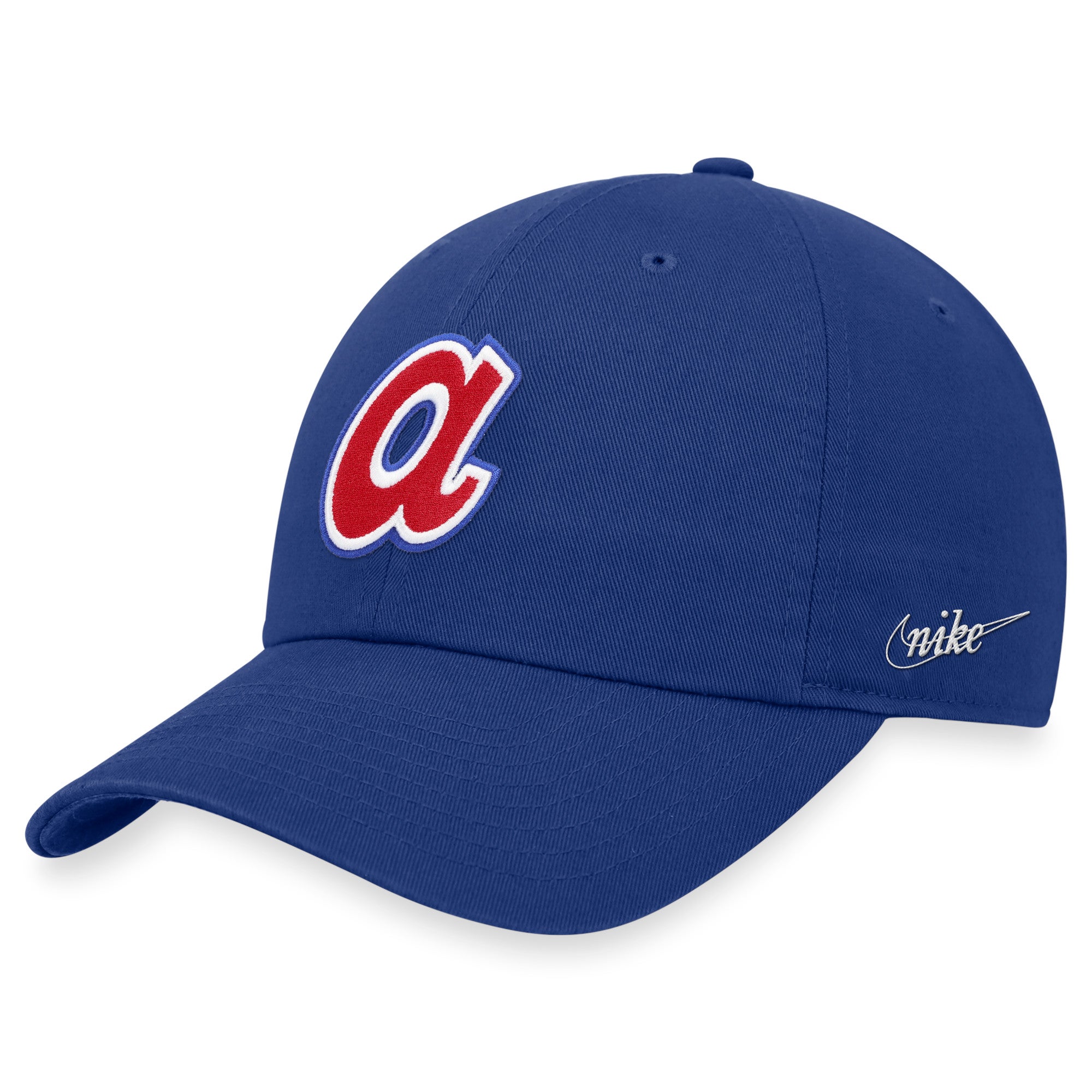  Atlanta Braves Blue Cooperstown Clean Up Adjustable Hat, Adult  One Size Fits All : Sports & Outdoors