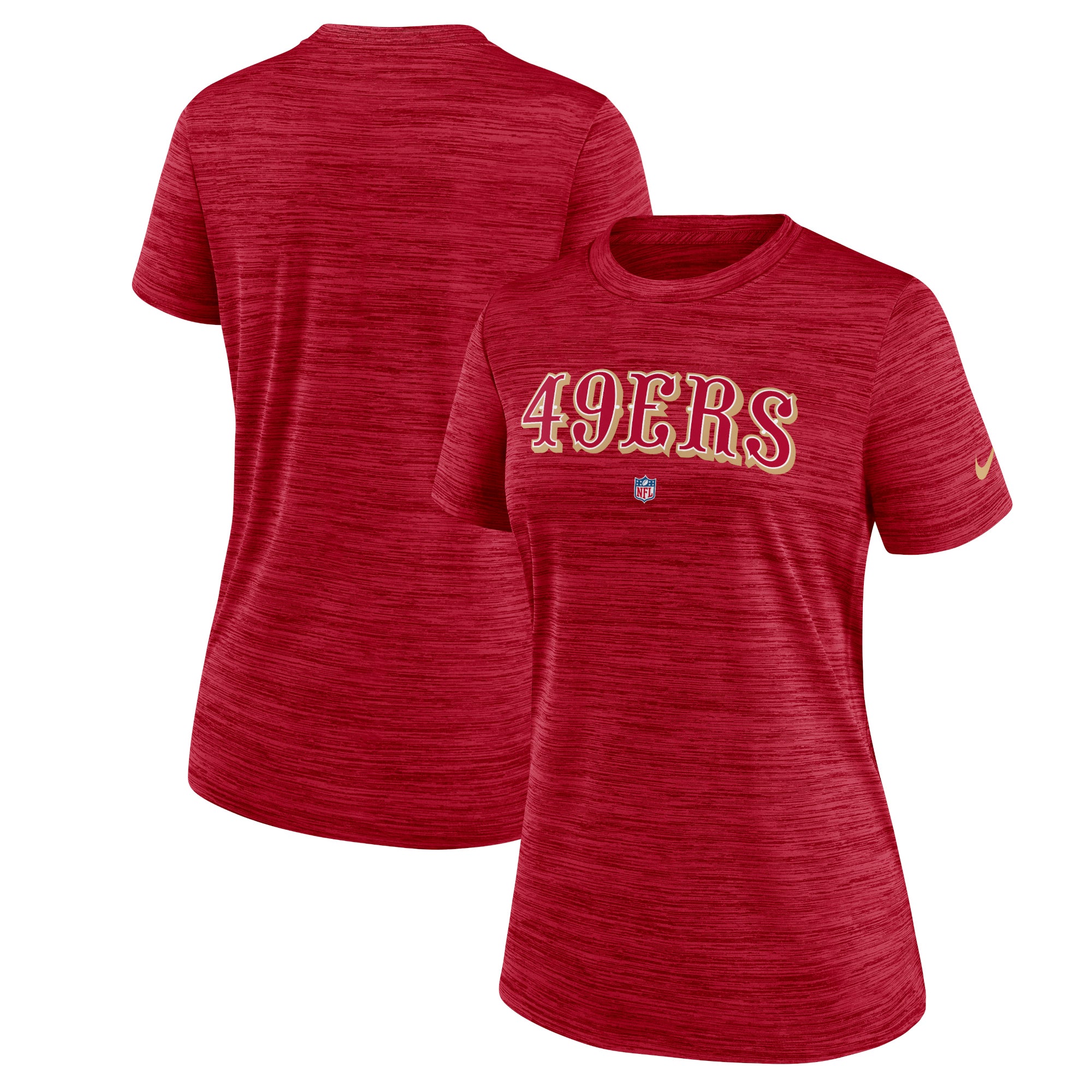 Women's San Francisco 49ers Sideline Velocity Gym Red T-Shirt