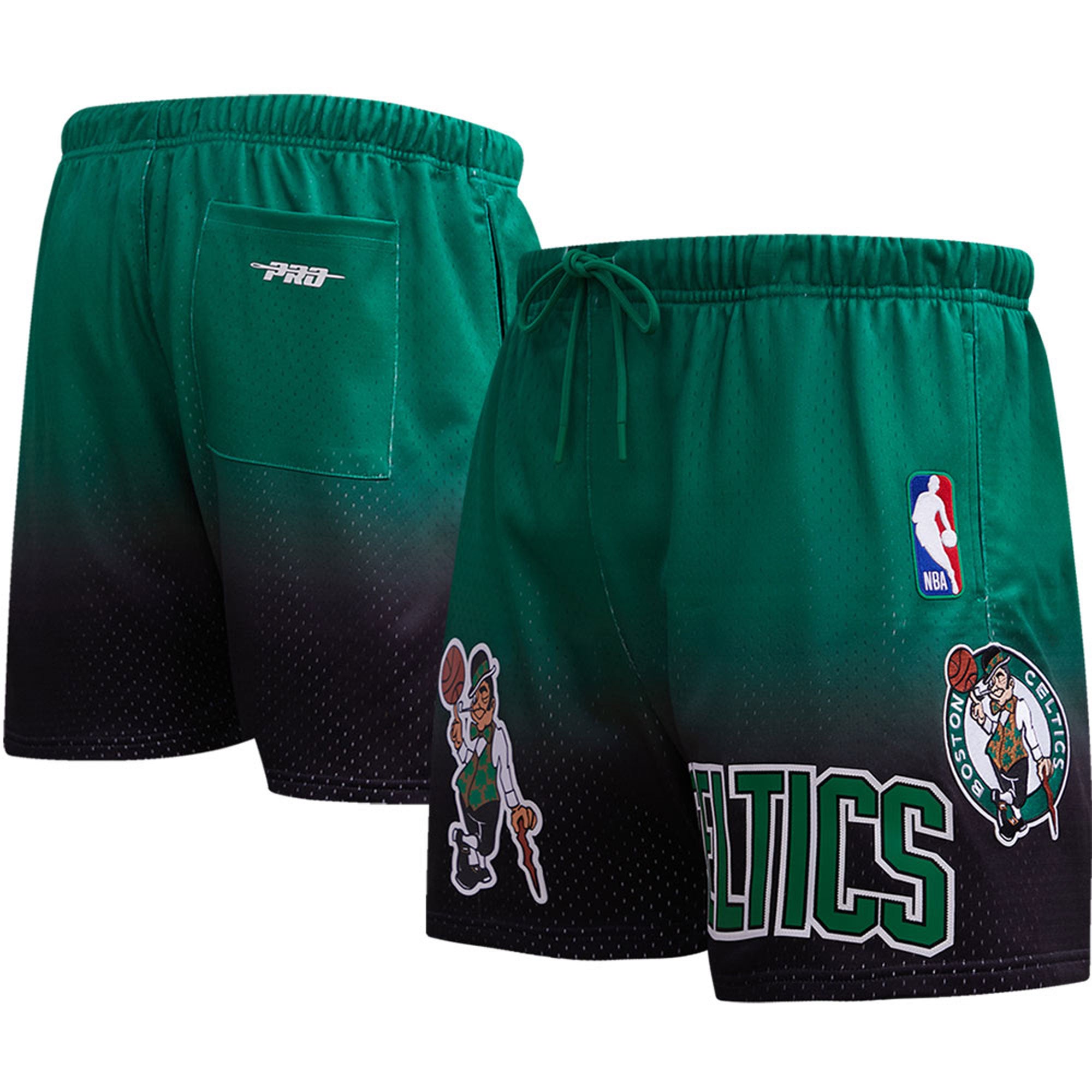 Pro Standard Boston Celtics Roses Mesh Logo Shorts