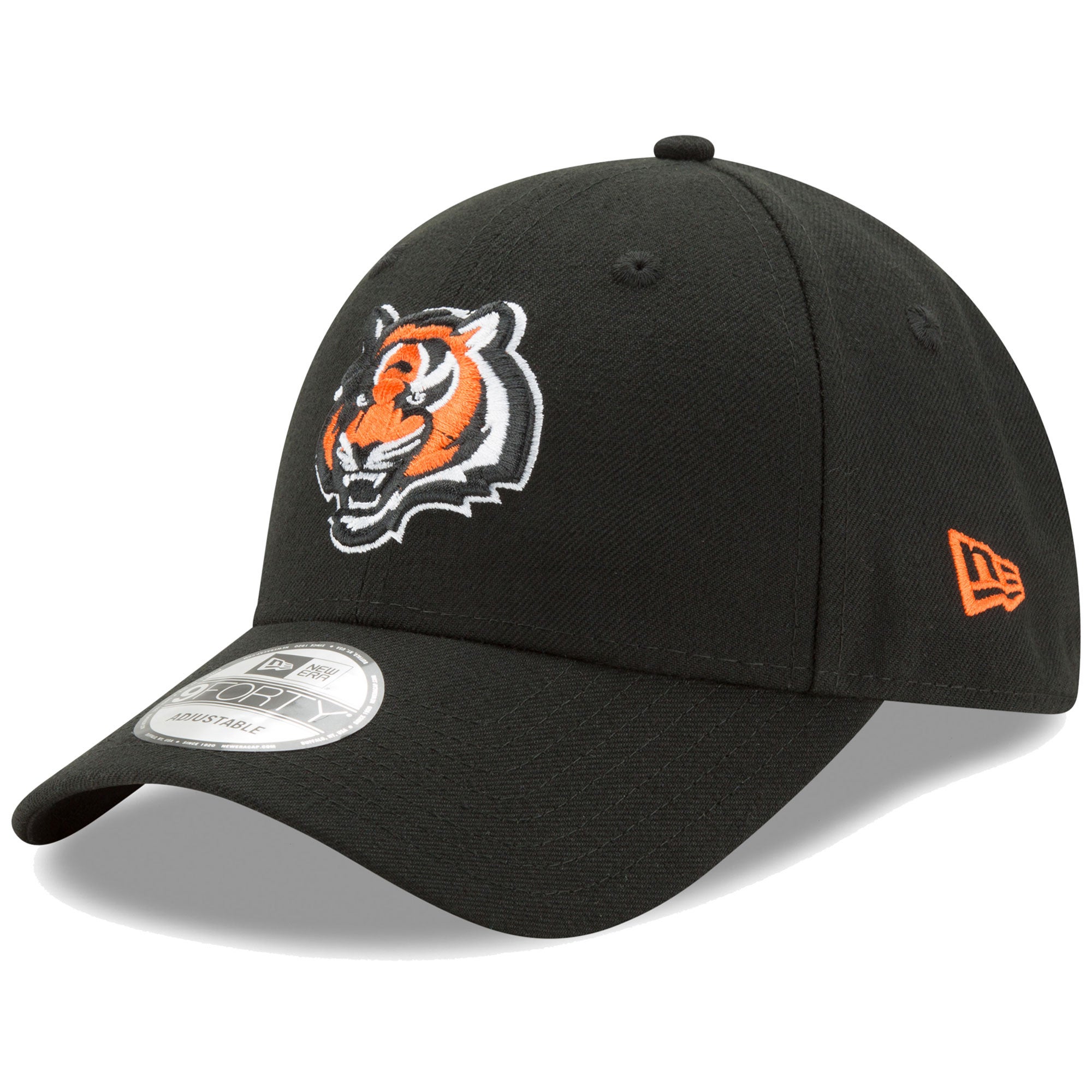 Cincinnati Bengals New Era The League Two-Tone 9FORTY Adjustable Hat - Black /Orange