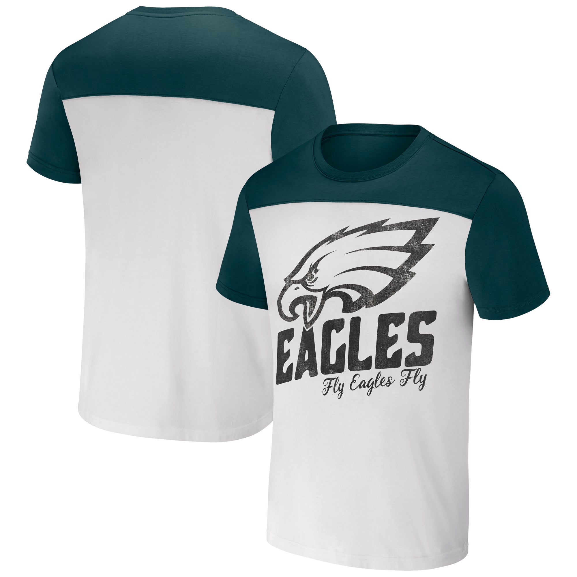 NFL x Darius Rucker Collection by Fanatics Eagles Colorblocked T-Shirt ...