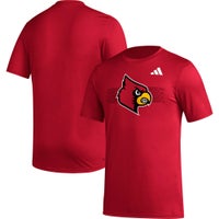 Champion Black Louisville Cardinals Wordmark Slash Long Sleeve T-Shirt