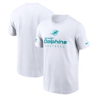 Nike Women's Rewind (NFL Miami Dolphins) Ringer T-Shirt in White, Size: XL | 00D019K9PV-06M