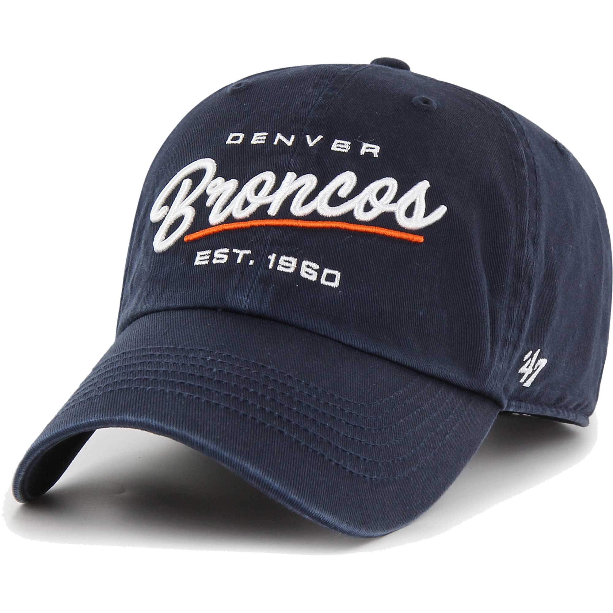 47 Brand Broncos Sidney Clean Up Adjustable Hat