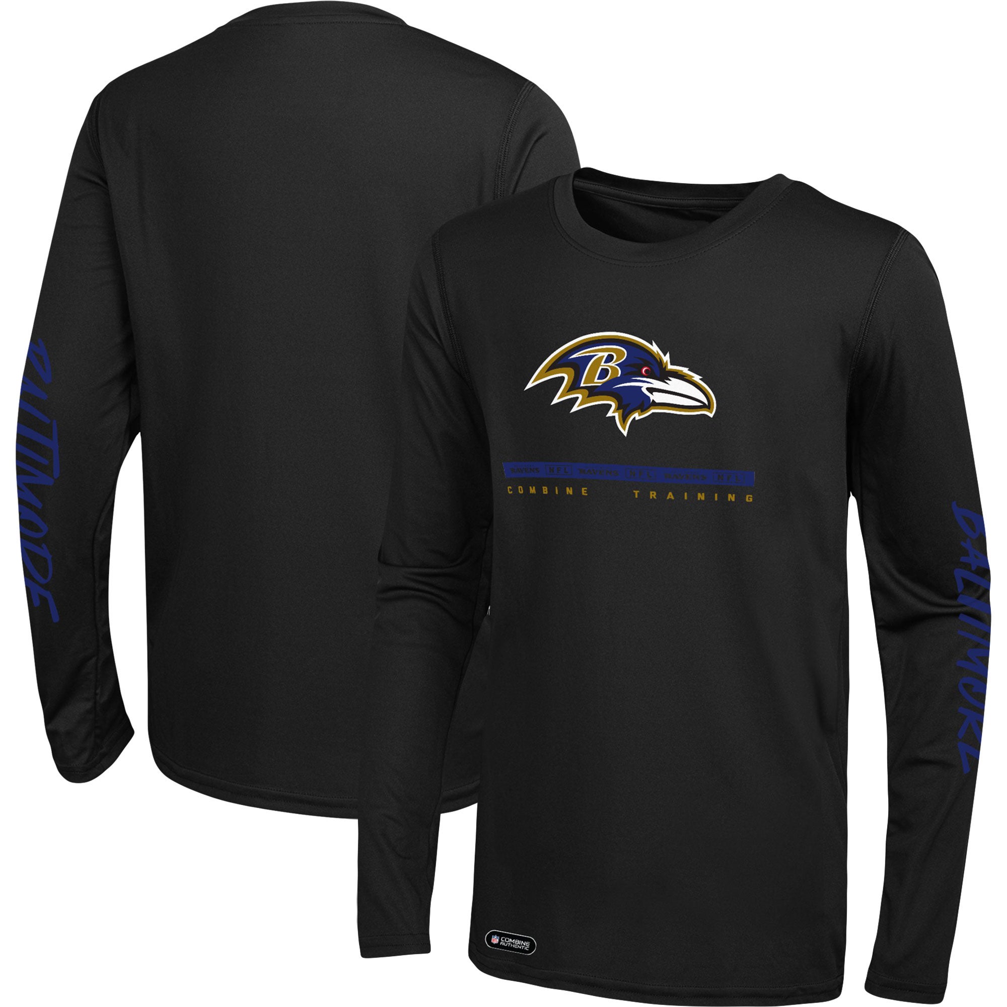 Outerstuff Ravens Agility Long Sleeve T-Shirt