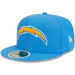 Boys' Grade School - New Era Chargers Main 59FIFTY Fitted Hat - Blue