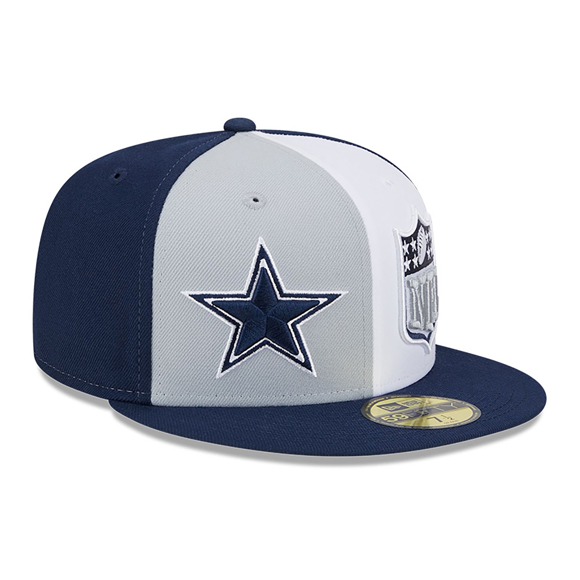 Dallas Cowboys New Era NFL59 FIFTY Fitted White Cap