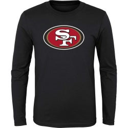 Boys' Grade School - Outerstuff 49ers Primary Logo Long Sleeve T-Shirt - Black