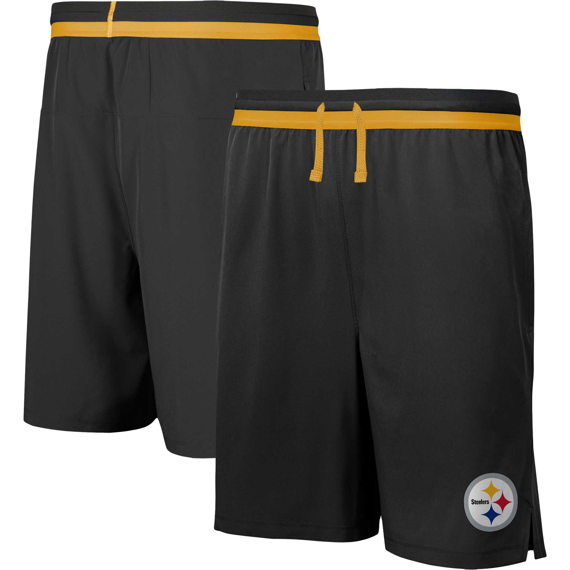 Outerstuff Steelers Youth 50 Yard Dash Shorts - L