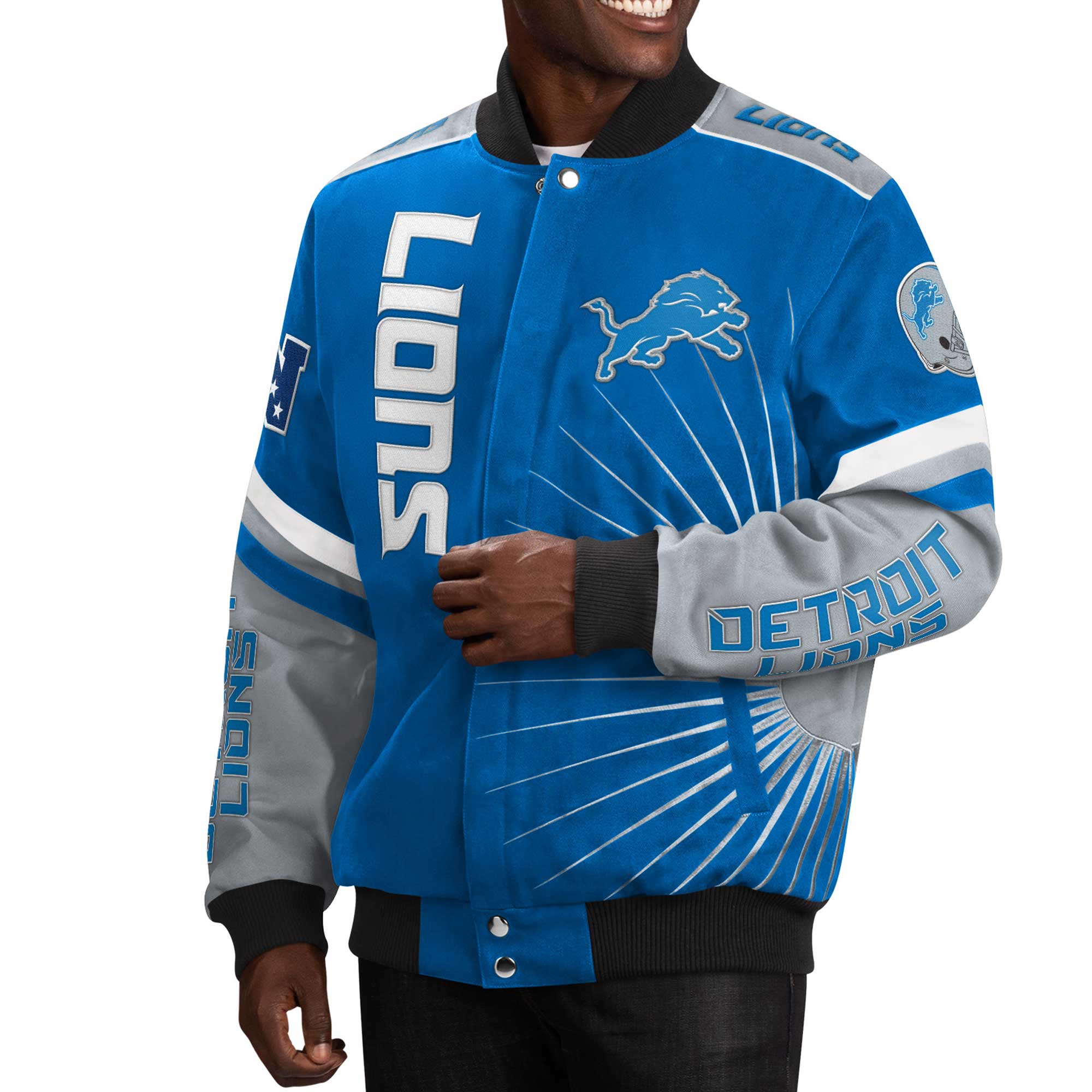 Detroit Lions NFL Bomber Jacket Style Gift